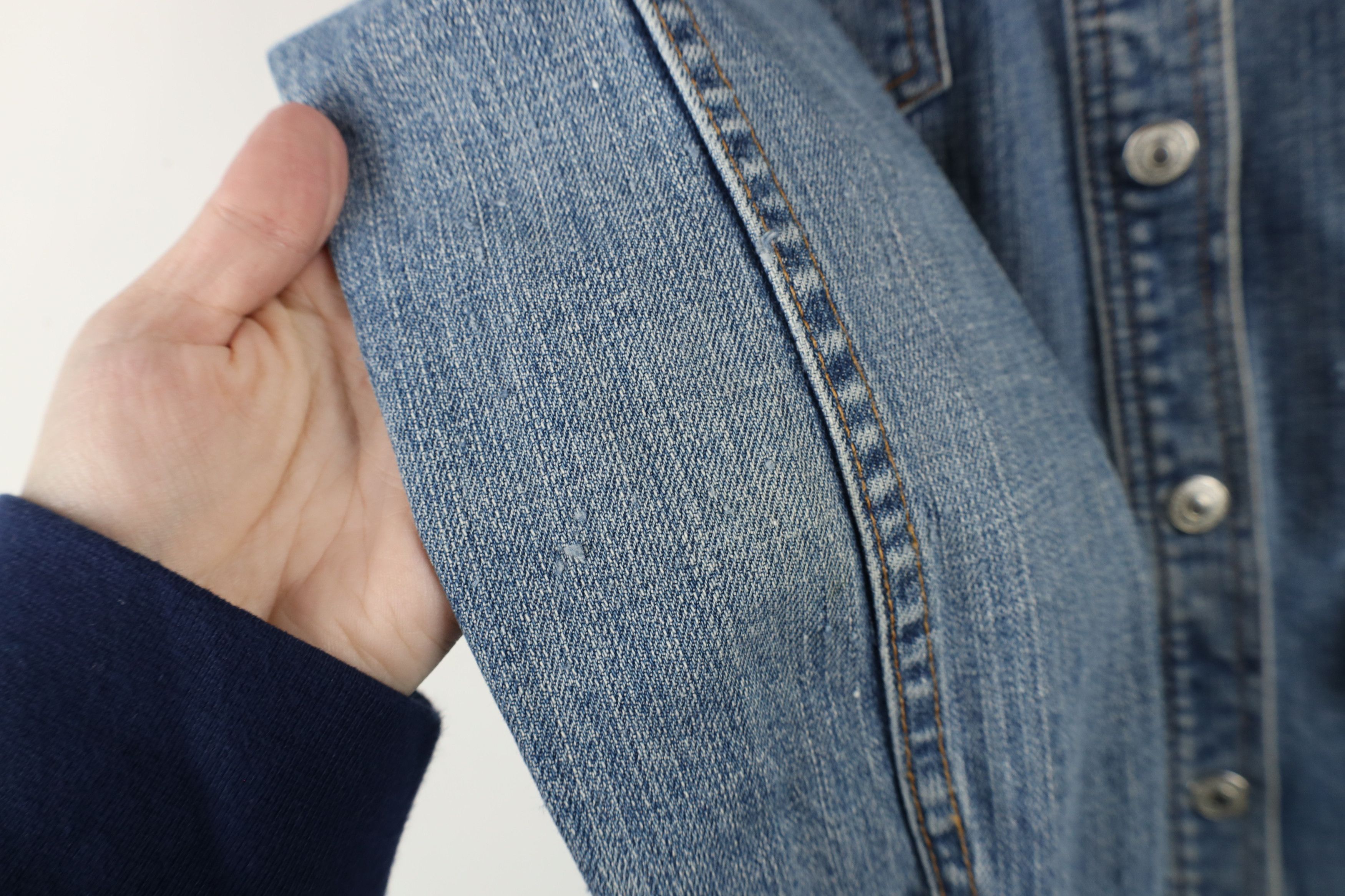 Gap × Vintage Vintage Y2K 2003 Gap Stretch Denim Western Button Jacket Size S / US 4 / IT 40 - 4 Thumbnail