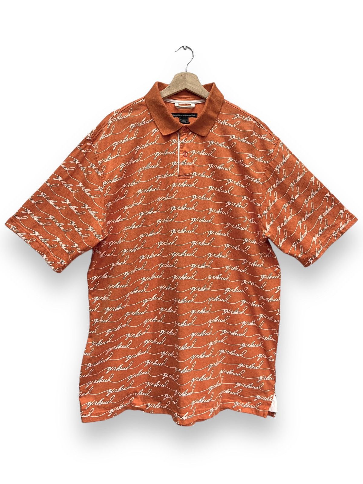 Marithe + Francois Girbaud FYE🔥Vintage Designer GIRBAUD Signature Monogram Polo Shirt Size US L / EU 52-54 / 3 - 1 Thumbnail