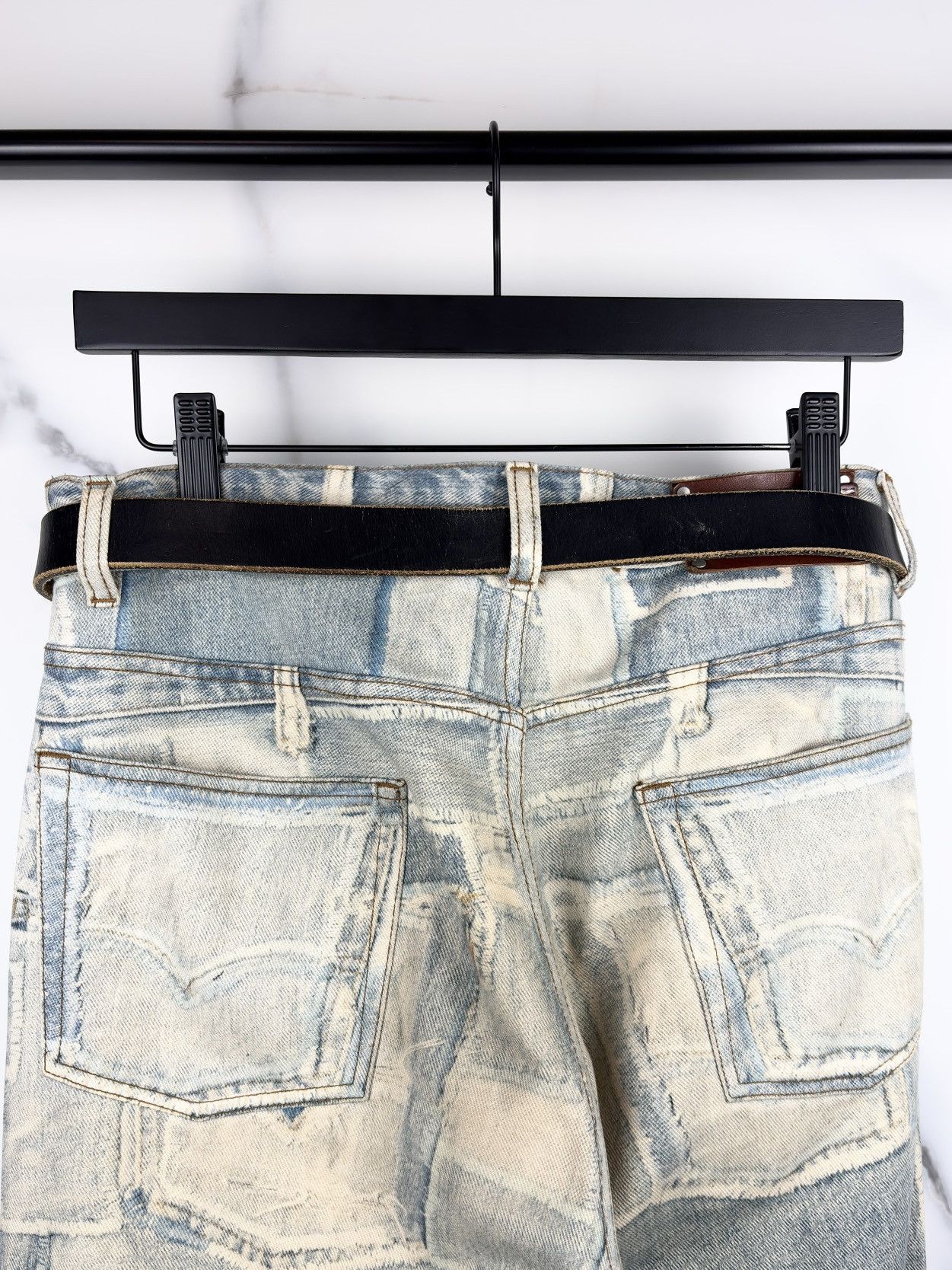 Undercover Undercover Vintage Logo Roller Buckle Leather Belt Black Size ONE SIZE - 2 Thumbnail