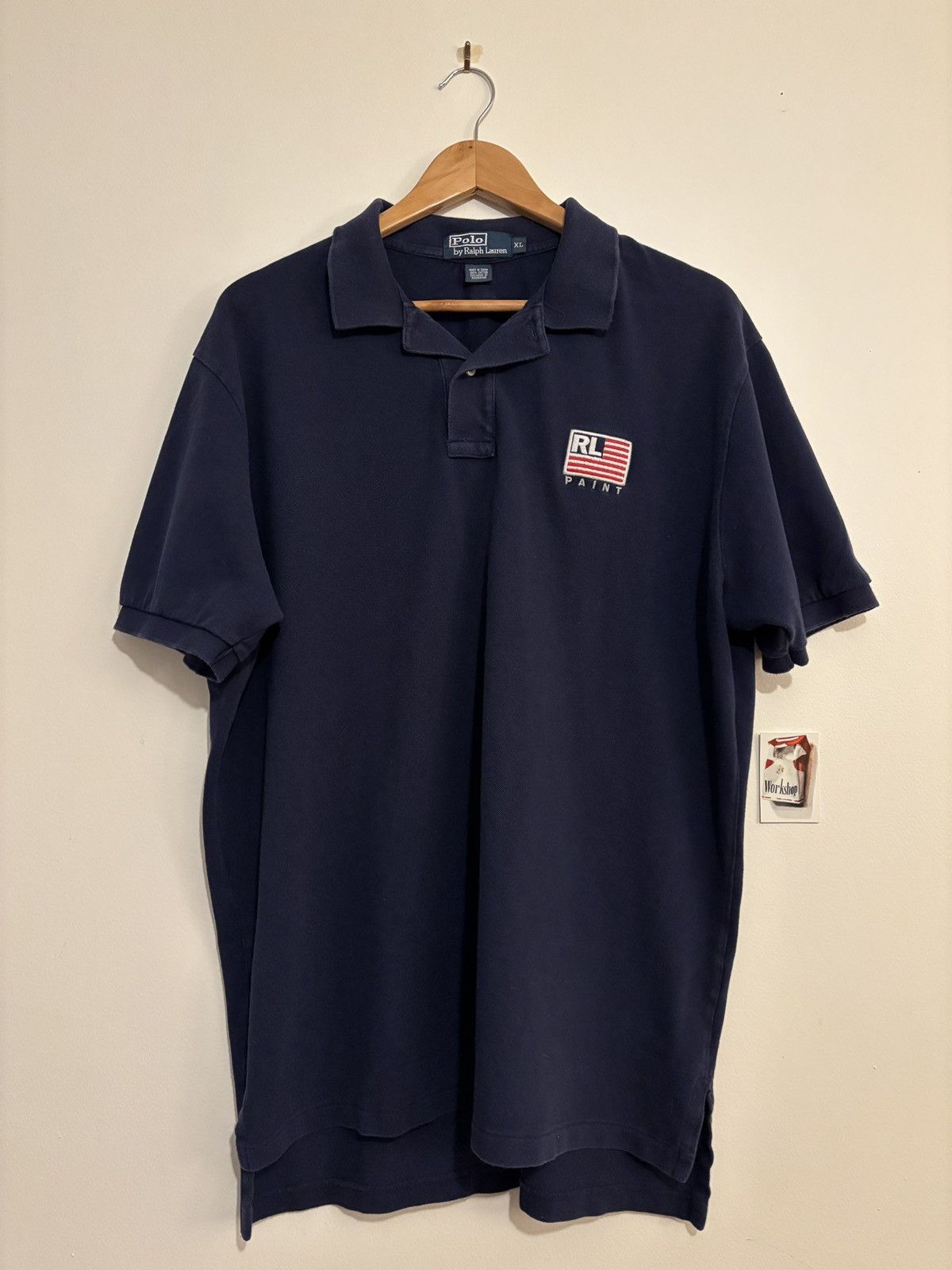 Polo Ralph Lauren Vintage Ralph Lauren Polo Paint American Flag Polo Size US XL / EU 56 / 4 - 2 Thumbnail