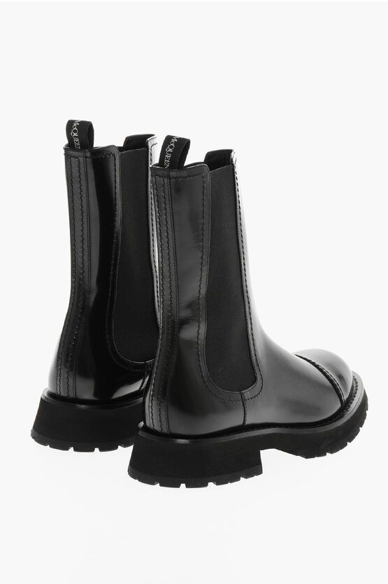 Alexander McQueen o1y1024 Ankle Boots in Black Size US 8.5 / EU 41-42 - 3 Thumbnail