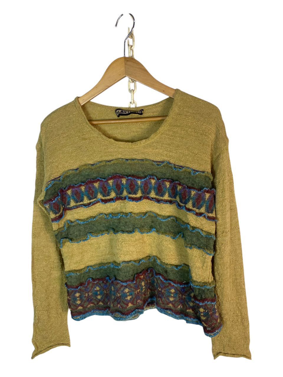 Japanese Brand M.&kyoko multicolor croptop knitwear Size M / US 6-8 / IT 42-44 - 1 Thumbnail