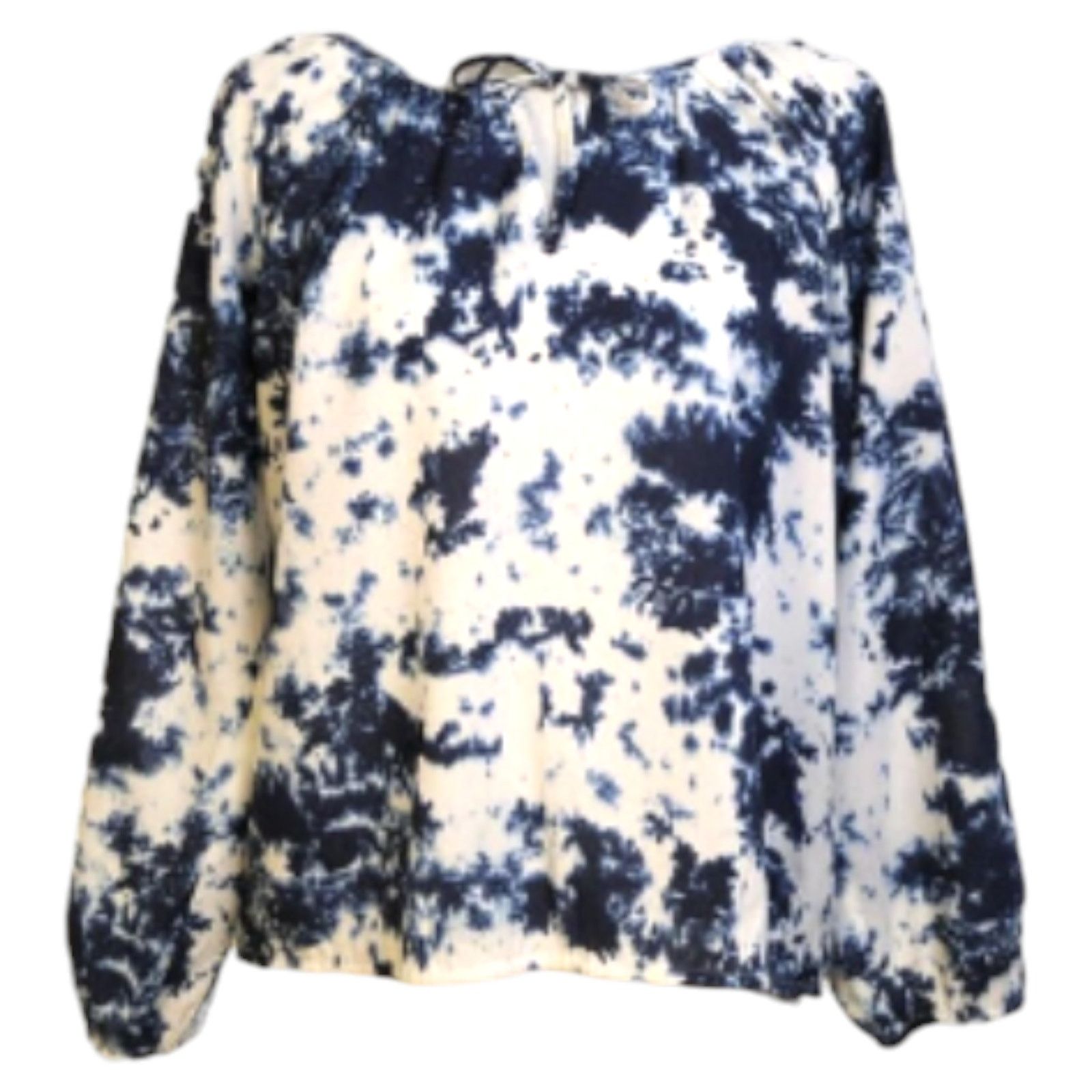 Sanctuary Sanctuary Women's Blouse Small Blue Tie Dye Long Sleeve Top Size S / US 4 / IT 40 - 3 Thumbnail