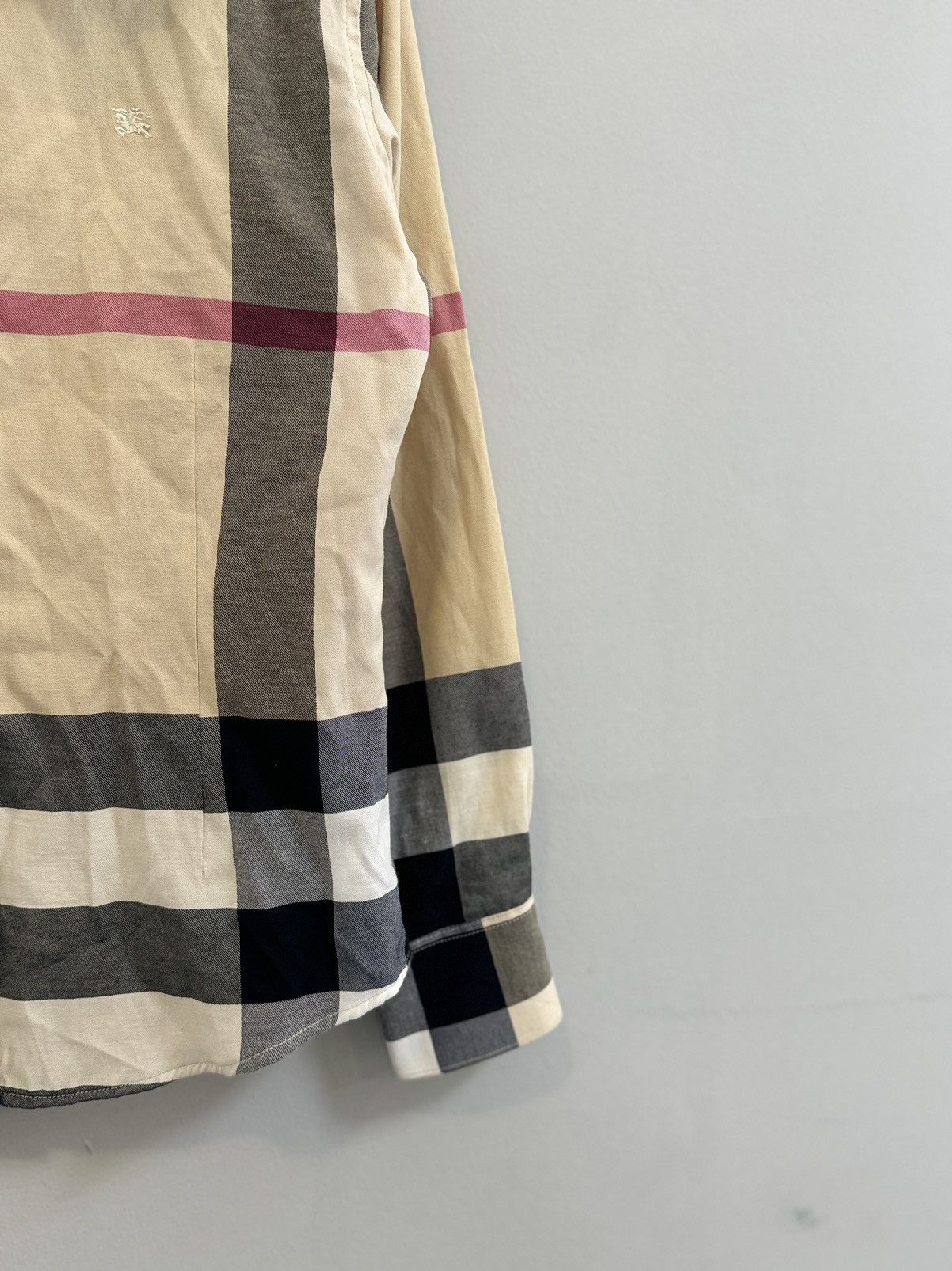 Burberry × Vintage Burberry Nova Check Beige Shirt Size M / US 6-8 / IT 42-44 - 3 Thumbnail