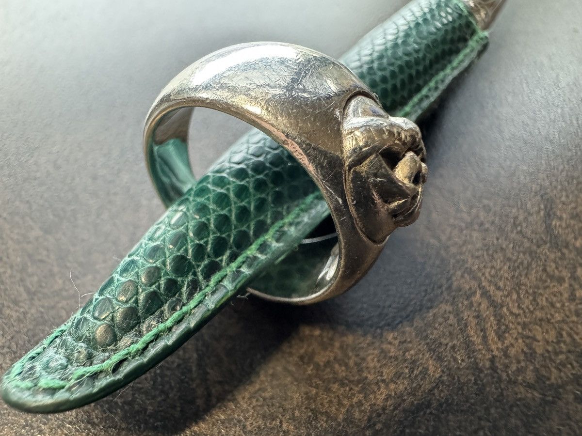 Chrome Hearts Chrome Hearts 1995 dog with lightening bolt ring Size ONE SIZE - 12 Thumbnail