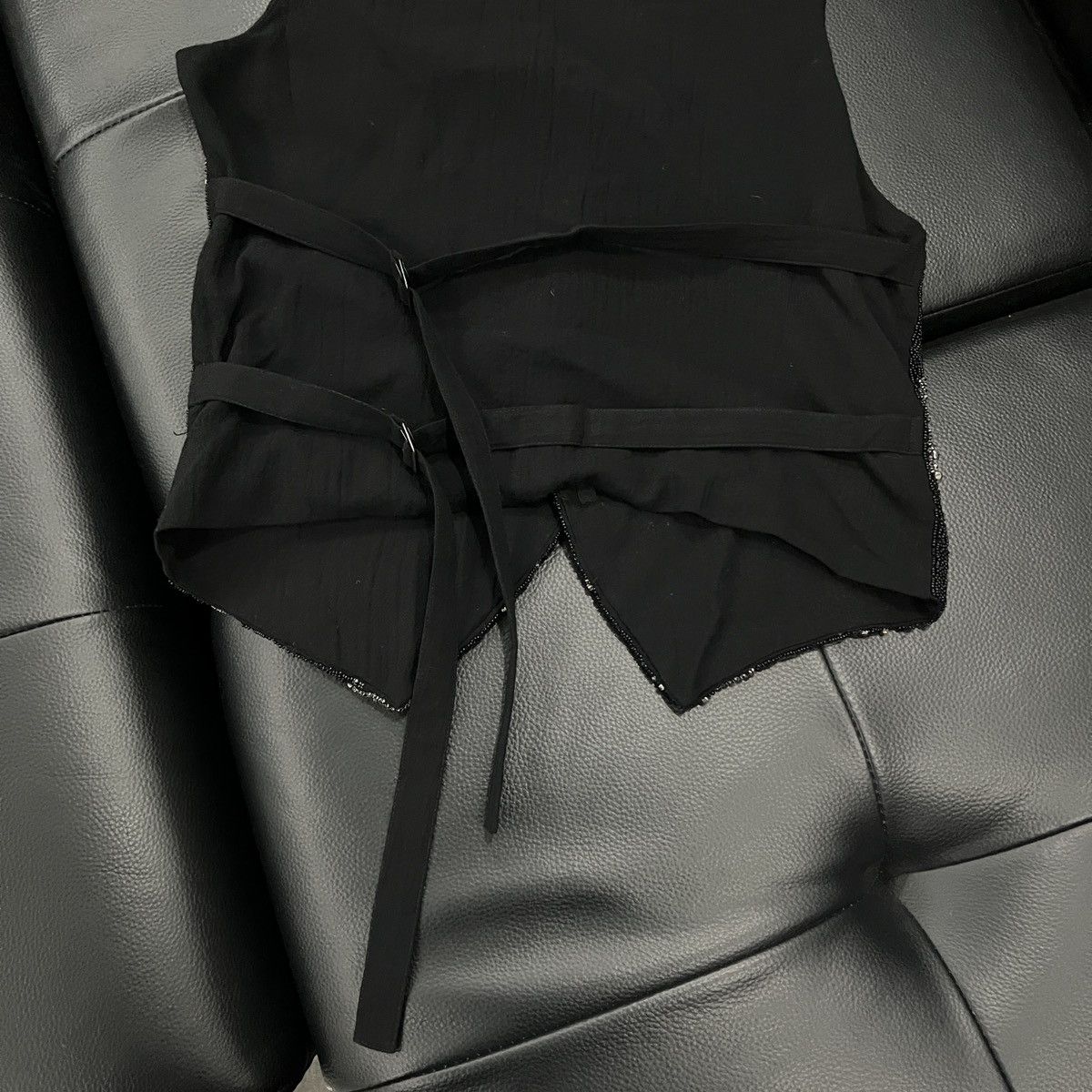 Ann Demeulemeester Ann Demeulemeester SS09Runway Asymmetric “Glass” Vest Jacket Size XS / US 0-2 / IT 36-38 - 16 Thumbnail
