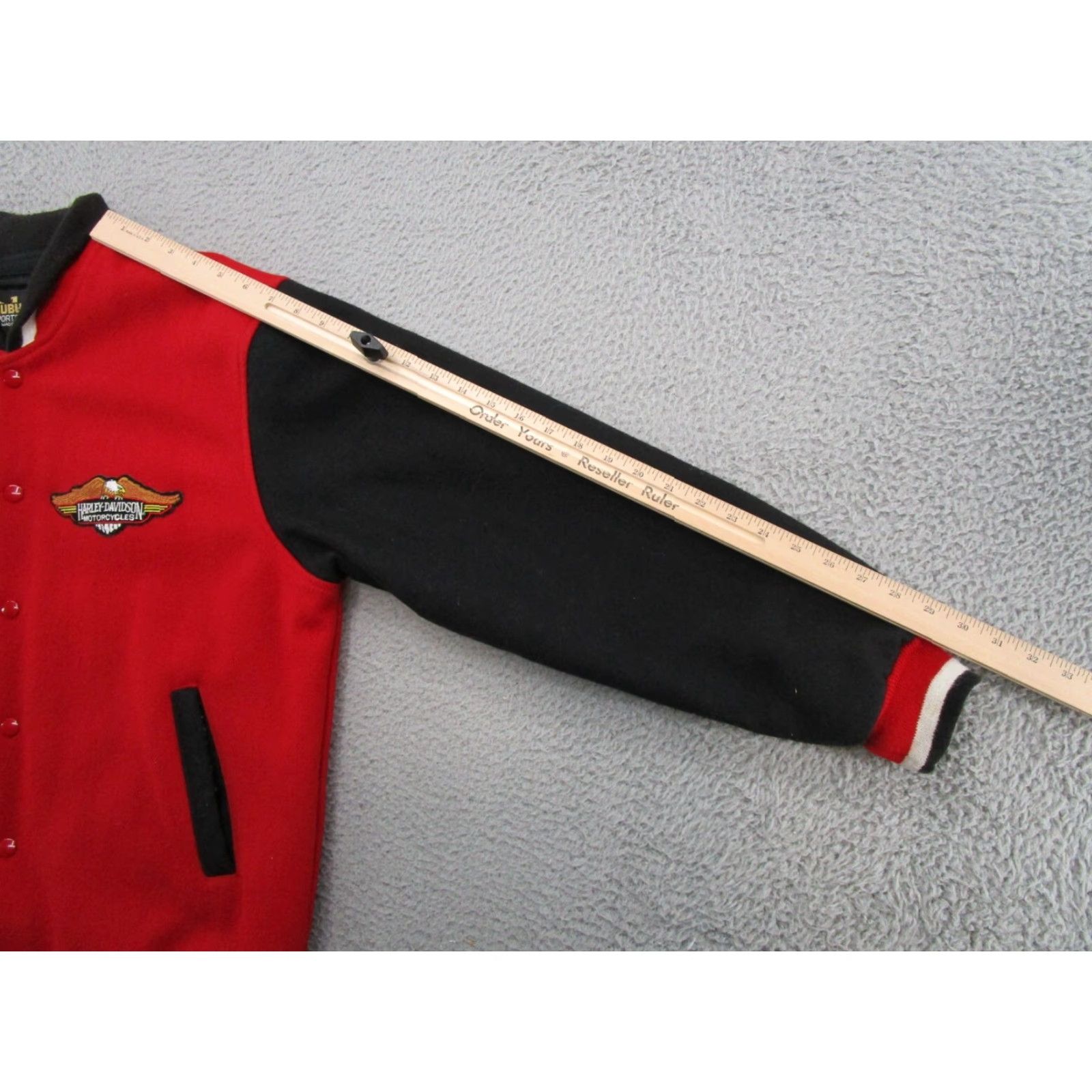 Vintage VTG Auburn Sportswear Harley Patch Varsity Wool Jacket USA Made Read Size US L / EU 52-54 / 3 - 7 Thumbnail