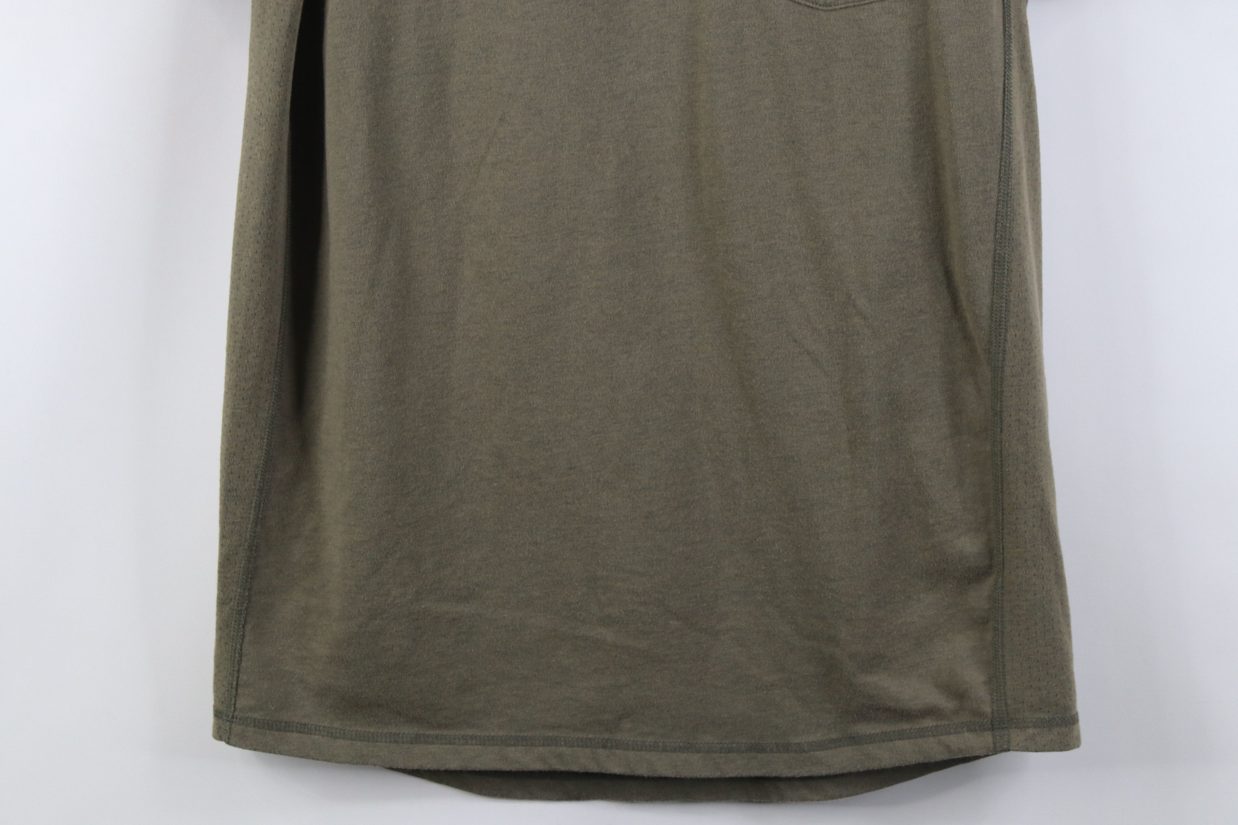 Carhartt Y2K Carhartt Force Fit Thermal Knit Pocket T-Shirt Green Size US S / EU 44-46 / 1 - 3 Thumbnail