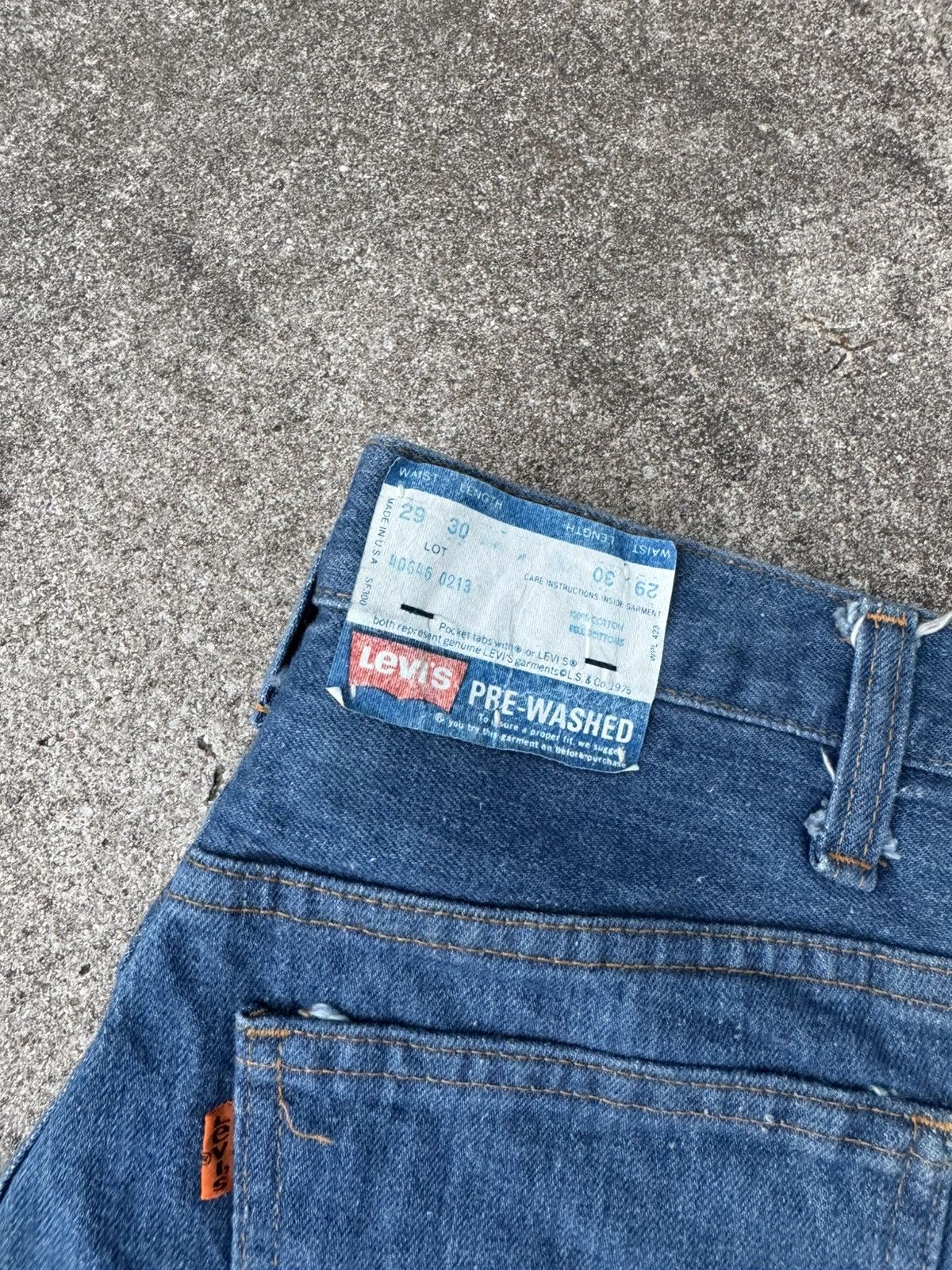 Levi's × Vintage Vtg 70’s Levi’s 646 Orange Tab Bellbottom Flare Jeans 28x28 Size US 28 / EU 44 - 8 Thumbnail