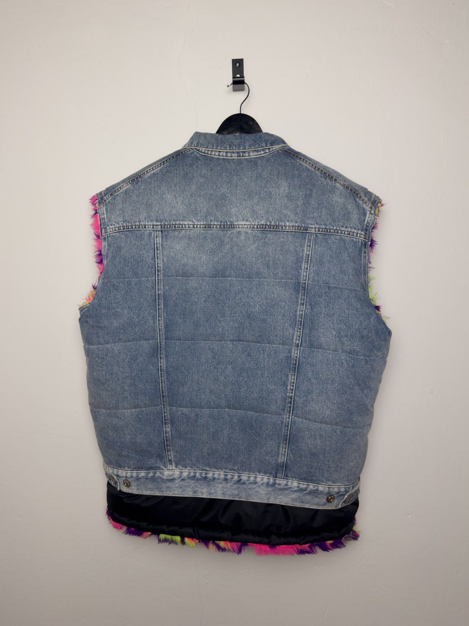 FW18 Runway Fur Denim Vest