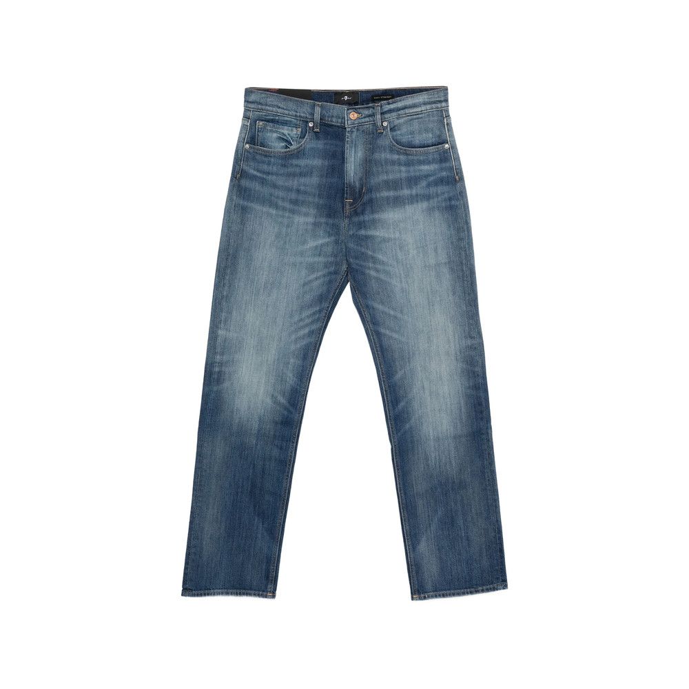 7 For All Mankind BLUE Denim - Regular & Straight-Leg Jeans