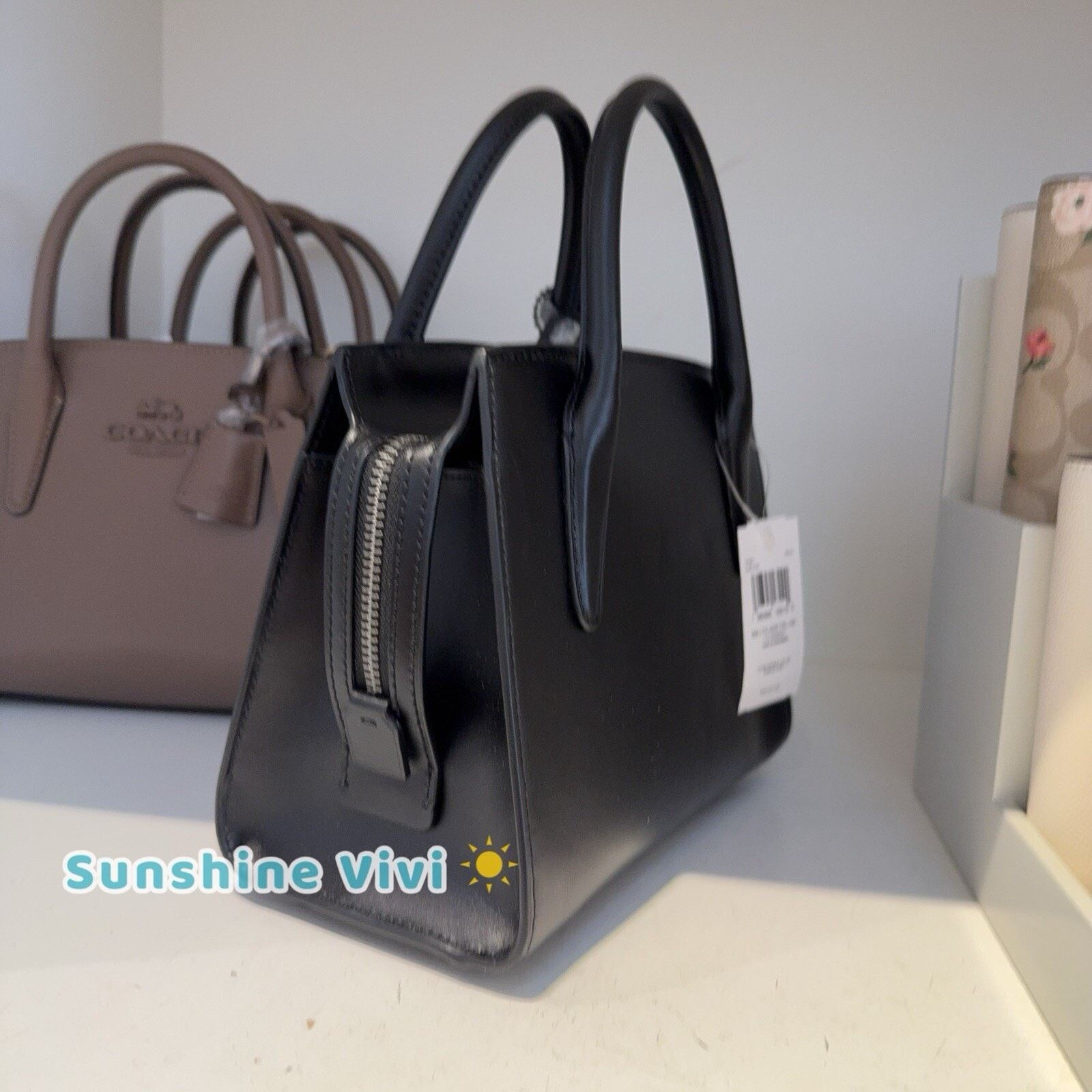 Coach New COACH Andrea Carryall Shoulder Bag Black CP081 Outlet Size ONE SIZE - 8 Thumbnail