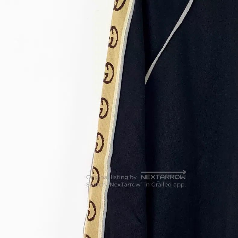 Gucci Gucci Black side logo striped lapel zipper long-sleeved ja Size US XS / EU 42 / 0 - 4 Thumbnail