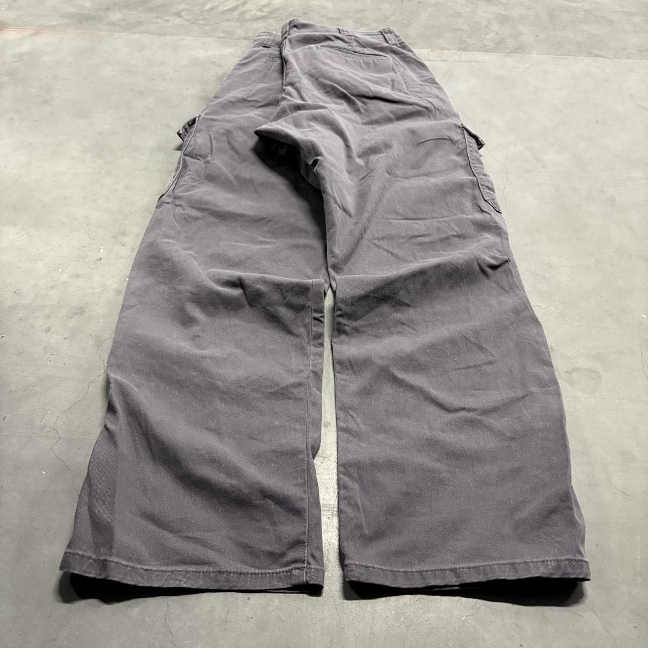 Vintage Crazy Vintage Y2K/2000s Baggy Grey Workwear Streetwear Style Cargo Pants! Size US 34 / EU 50 - 6 Thumbnail