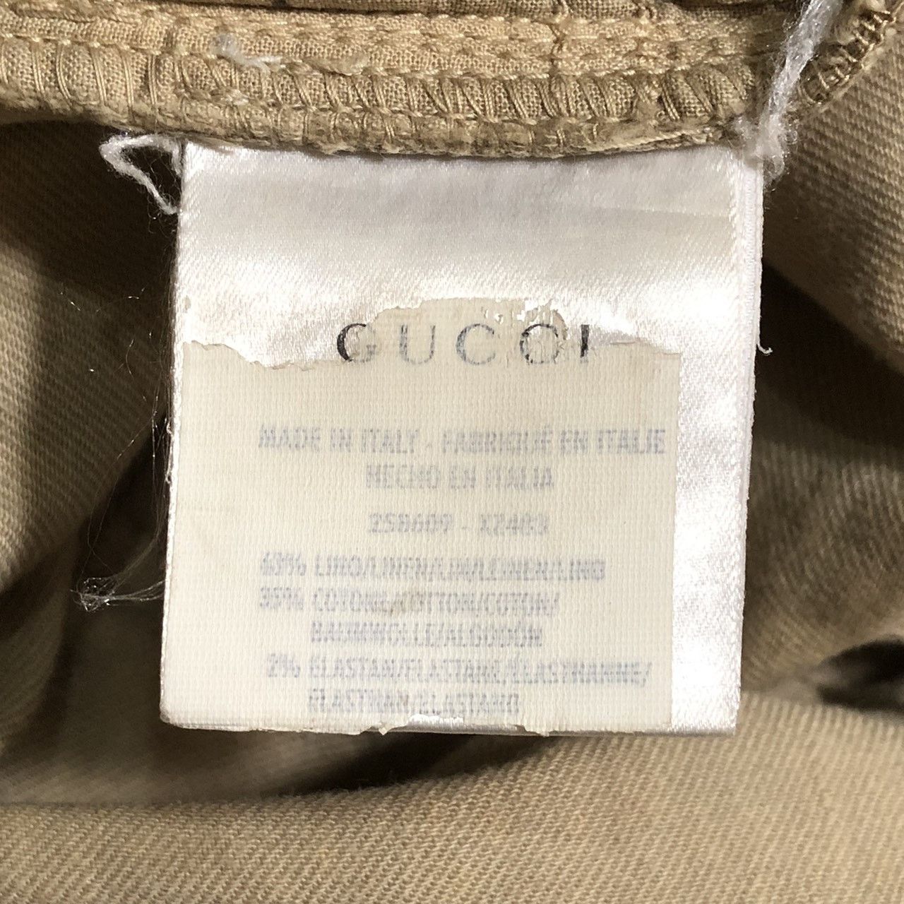 Gucci Gucci Boyfriend Fit Beige Cotton Chino Pants Size US 32 / EU 48 - 11 Thumbnail