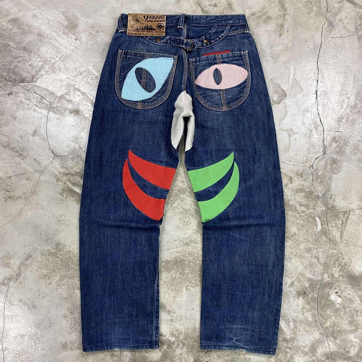 Evisu Rare Vintage Lot. 0018 Evisu Yamane Faces Selvedge Jeans Size US 32 / EU 48 - 1 Thumbnail