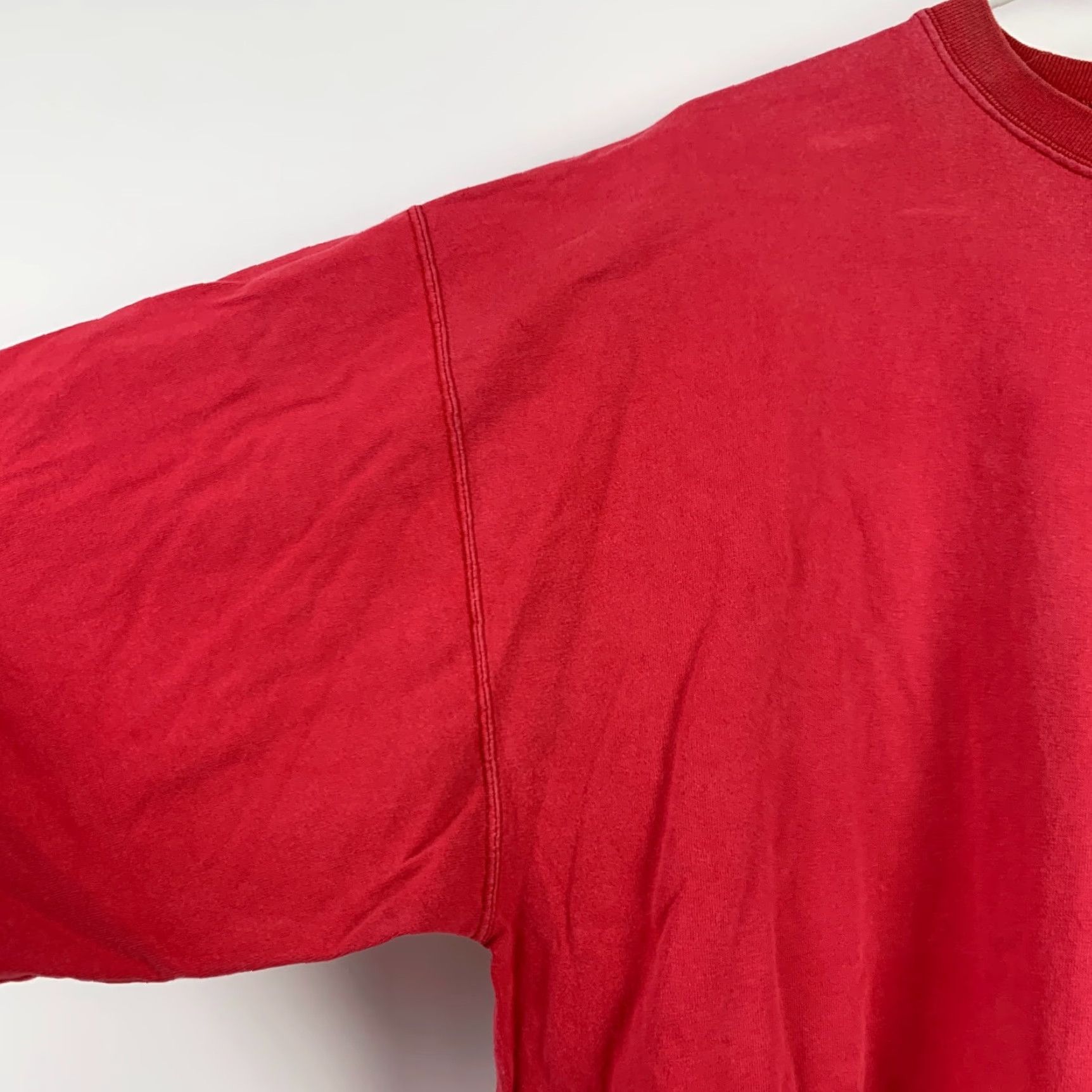 Sperry VINTAGE RP55 Couture Sport T-Shirt XXL Red Cotton Unisex Adults Crew Neck Short Sleeve 100% Cotton Featured Fading Hole Front Bottom Hem Left Armpit Size US XXL / EU 58 / 5 - 2 Thumbnail