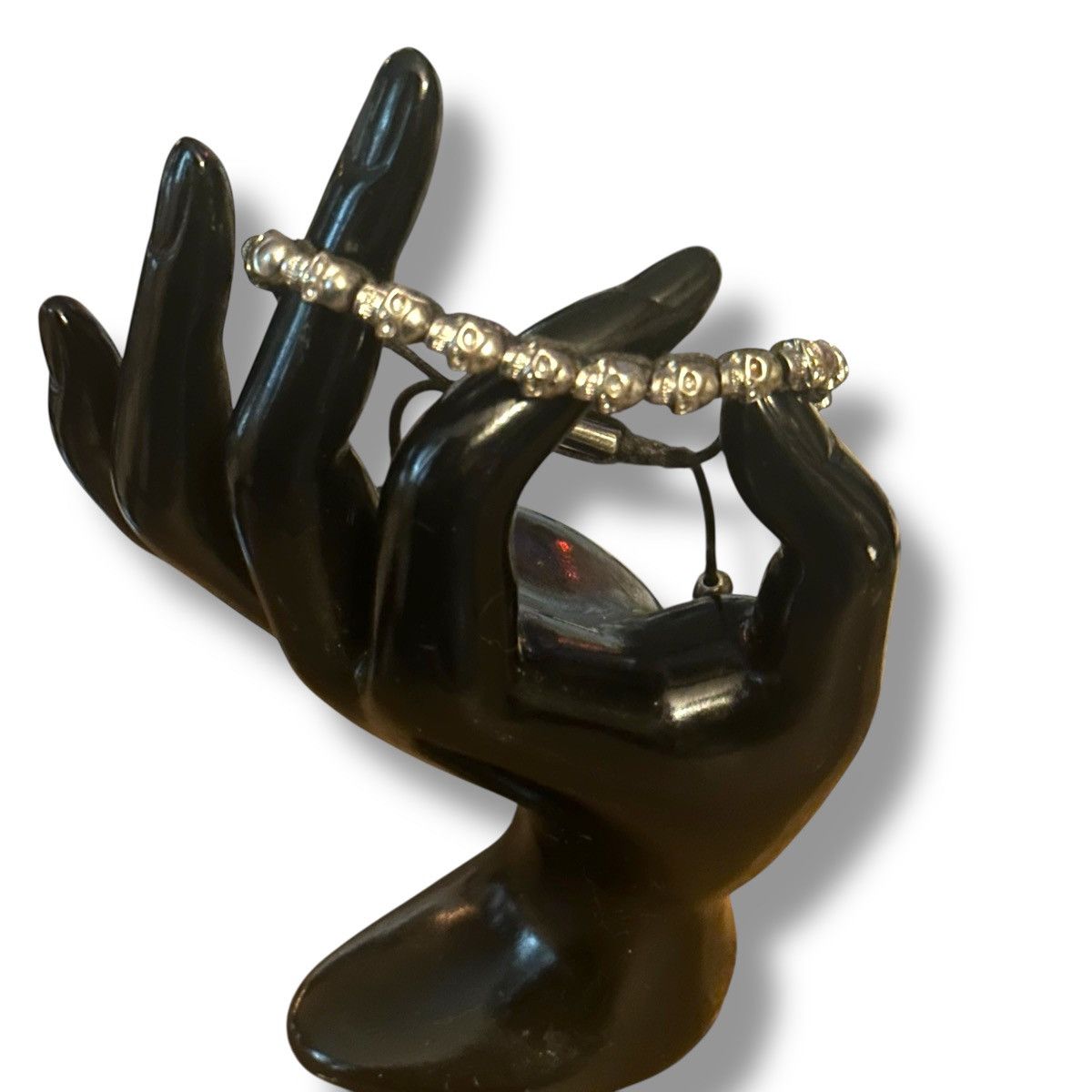 Other Black woven adjustable skull bracelet Size ONE SIZE - 2 Thumbnail