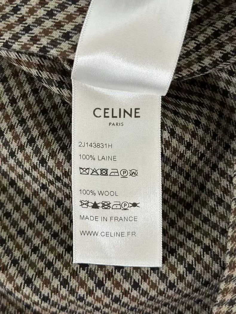 Celine Celine Houndstooth Pleated Skirt Size US 36 / EU 52 - 4 Thumbnail