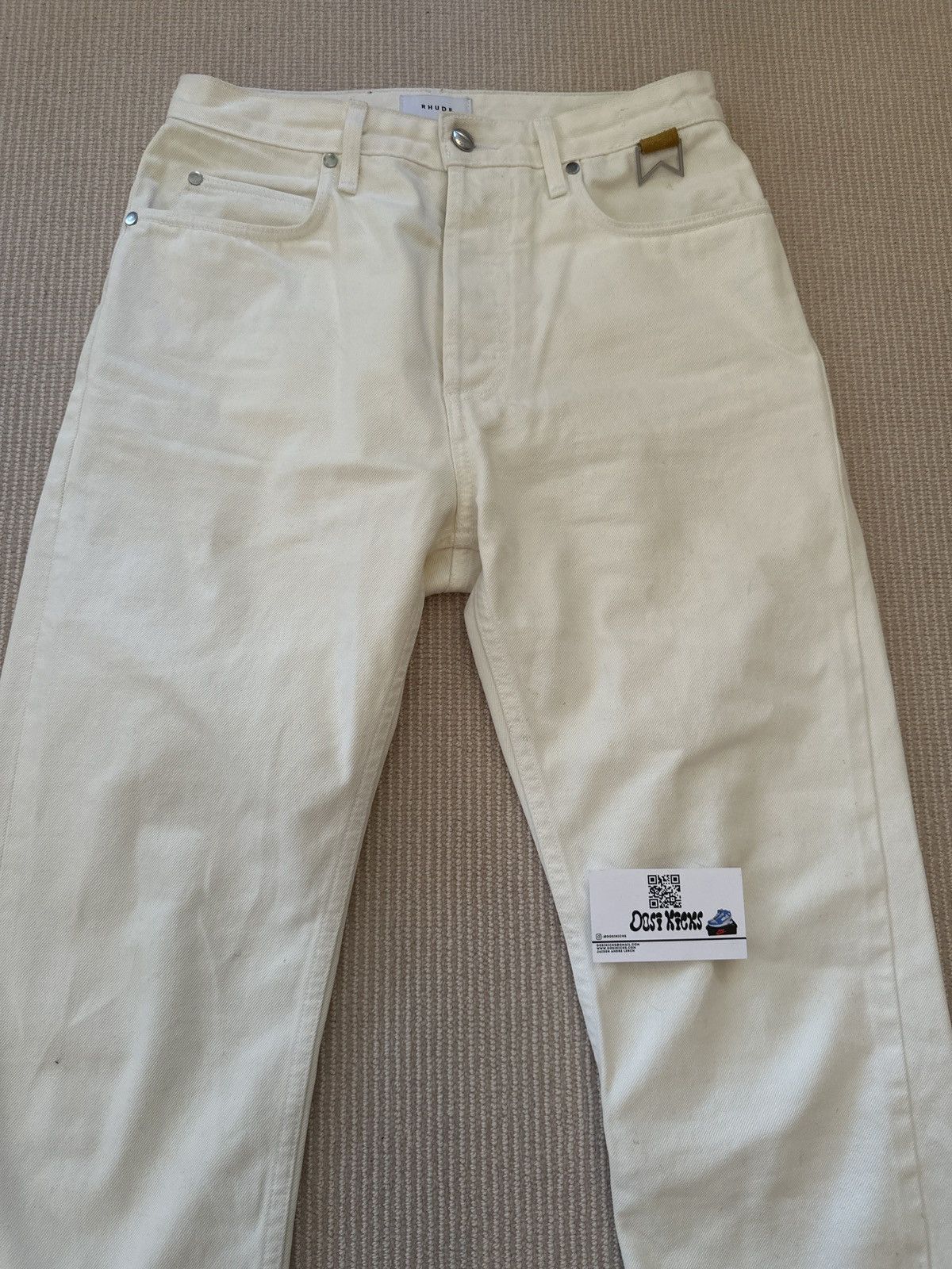 Rhude White Denim Rhude Jeans Size 30 Size US 30 / EU 46 - 1 Thumbnail