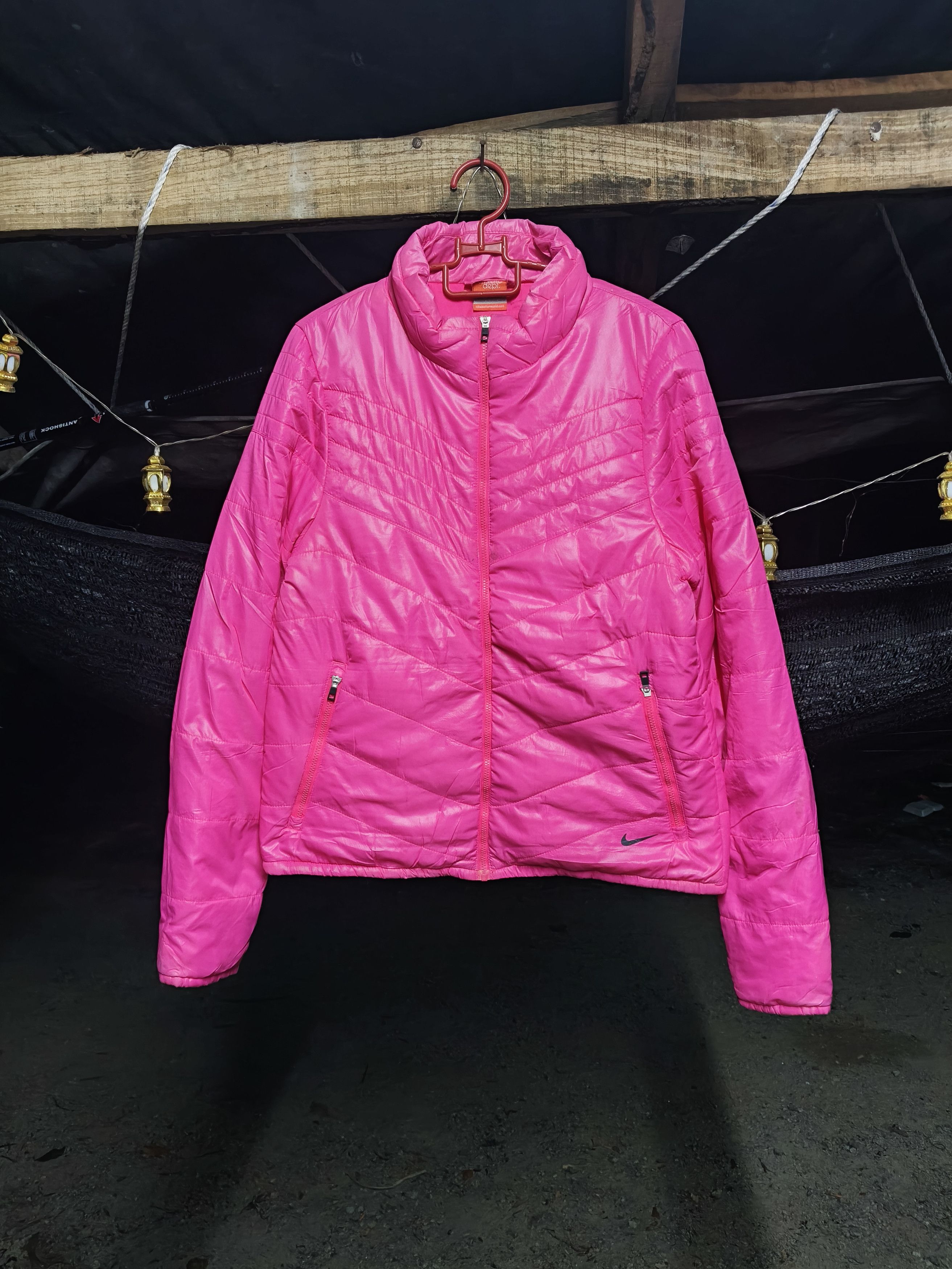 Nike Nike Quilted Zipper Jacket Size L / US 10 / IT 46 - 1 Thumbnail