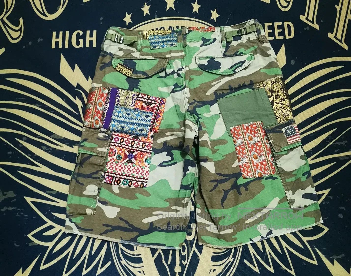 RRL Ralph Lauren Ralph Lauren Camouflage Patchwork Shorts. Size US 36 / EU 52 - 3 Thumbnail