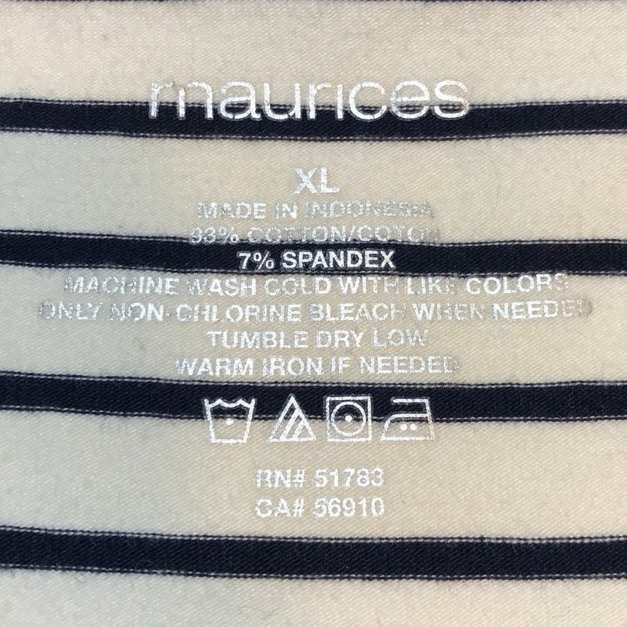 Other Maurices Striped Scoop Neck Sleeveless Cami Blouse XL Size XL / US 12-14 / IT 48-50 - 3 Thumbnail