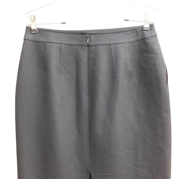 Vintage Vtg Worth Wool Cashmere Pencil Skirt Sz 4 Black Classic Knee Size 27" / US 4 / IT 40 - 7 Thumbnail