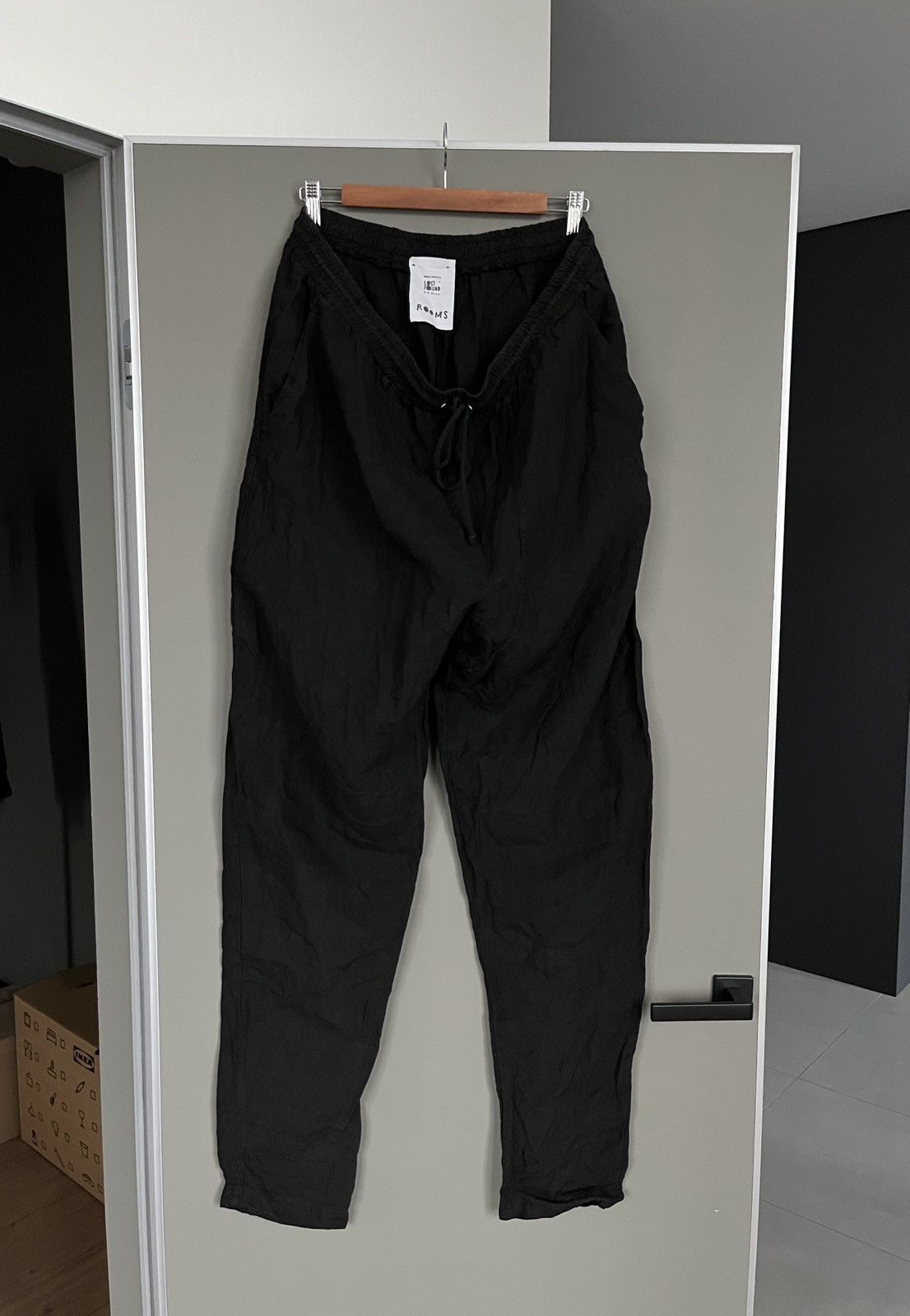 Lost & Found Ria Dunn Lost & Found Ria Dunn Linen Avant Garde Asymmetrical Pants Size US 34 / EU 50 - 2 Thumbnail