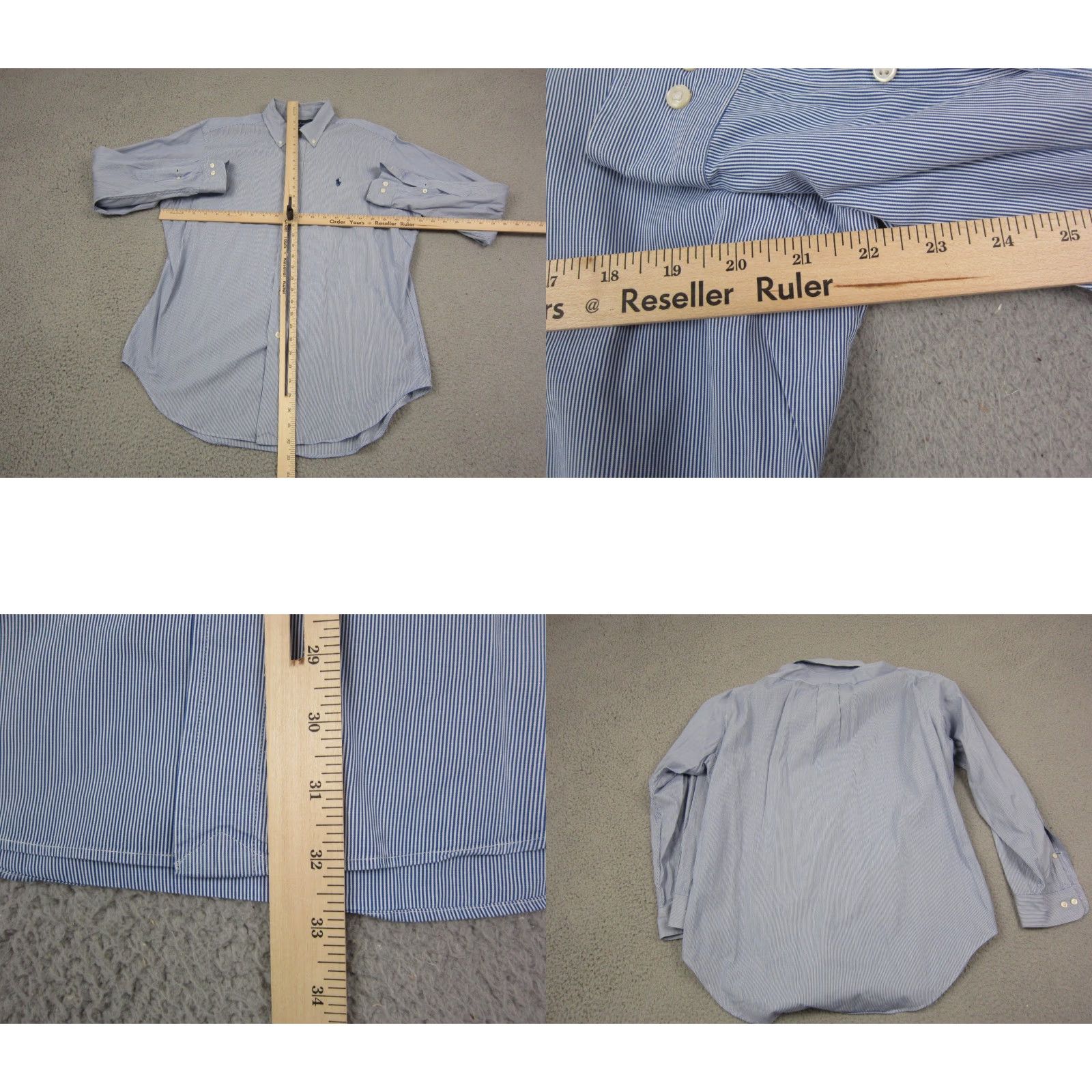 Ralph Lauren Ralph Lauren Shirt Adult 16 XL Blue Pony Striped Button-Down Mens Size US L / EU 52-54 / 3 - 8 Thumbnail