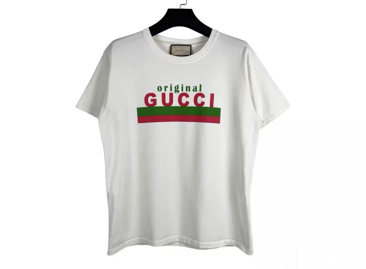 Gucci Gucci Red & Green Web Print Short Sleeve Shirt J31 Size US XS / EU 42 / 0 - 1 Thumbnail