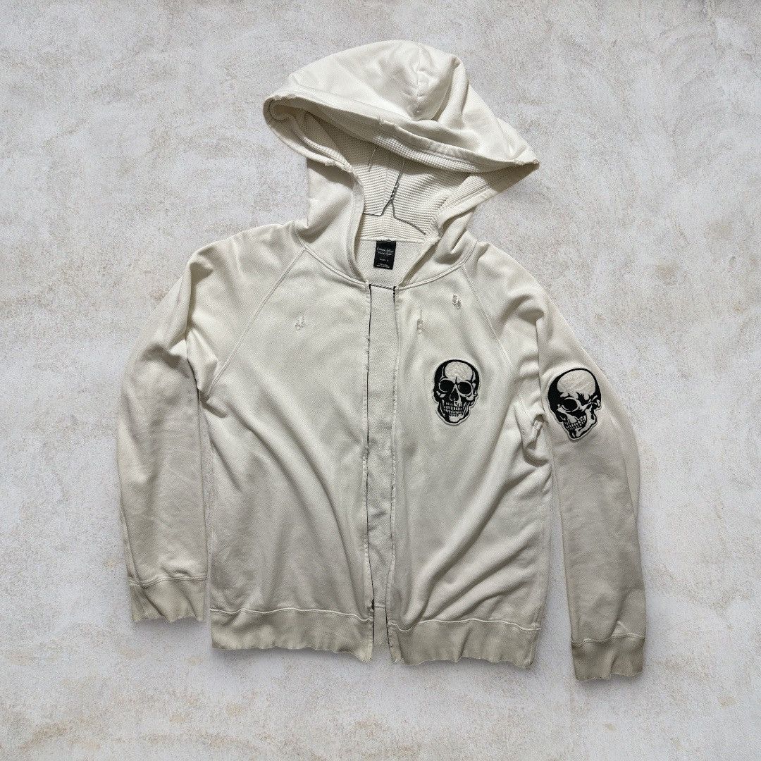 Number N Ine Skull Zip Hoodie | Grailed