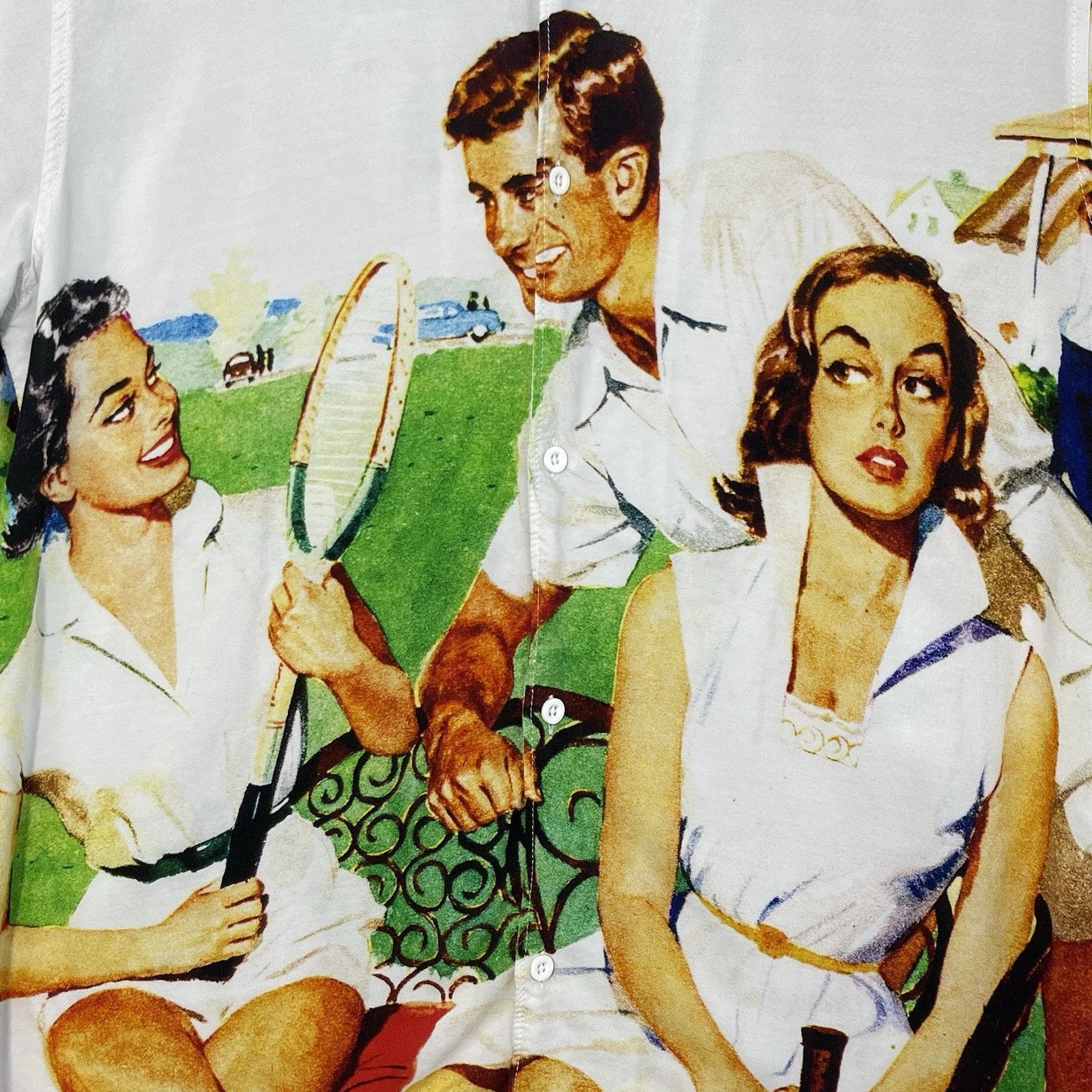 Paterson League Paterson League Montclair Tennis Club Rayon Shirt L Retro Size US L / EU 52-54 / 3 - 4 Thumbnail
