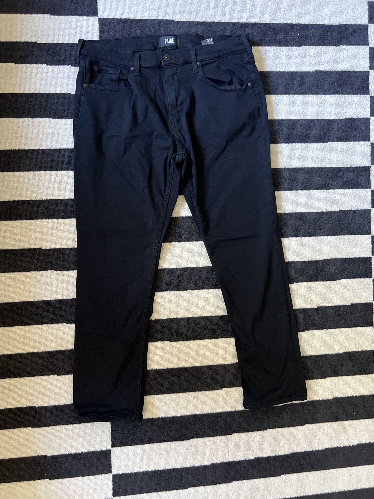 Paige Paige Slim Black Denim Size US 36 / EU 52 - 3 Thumbnail