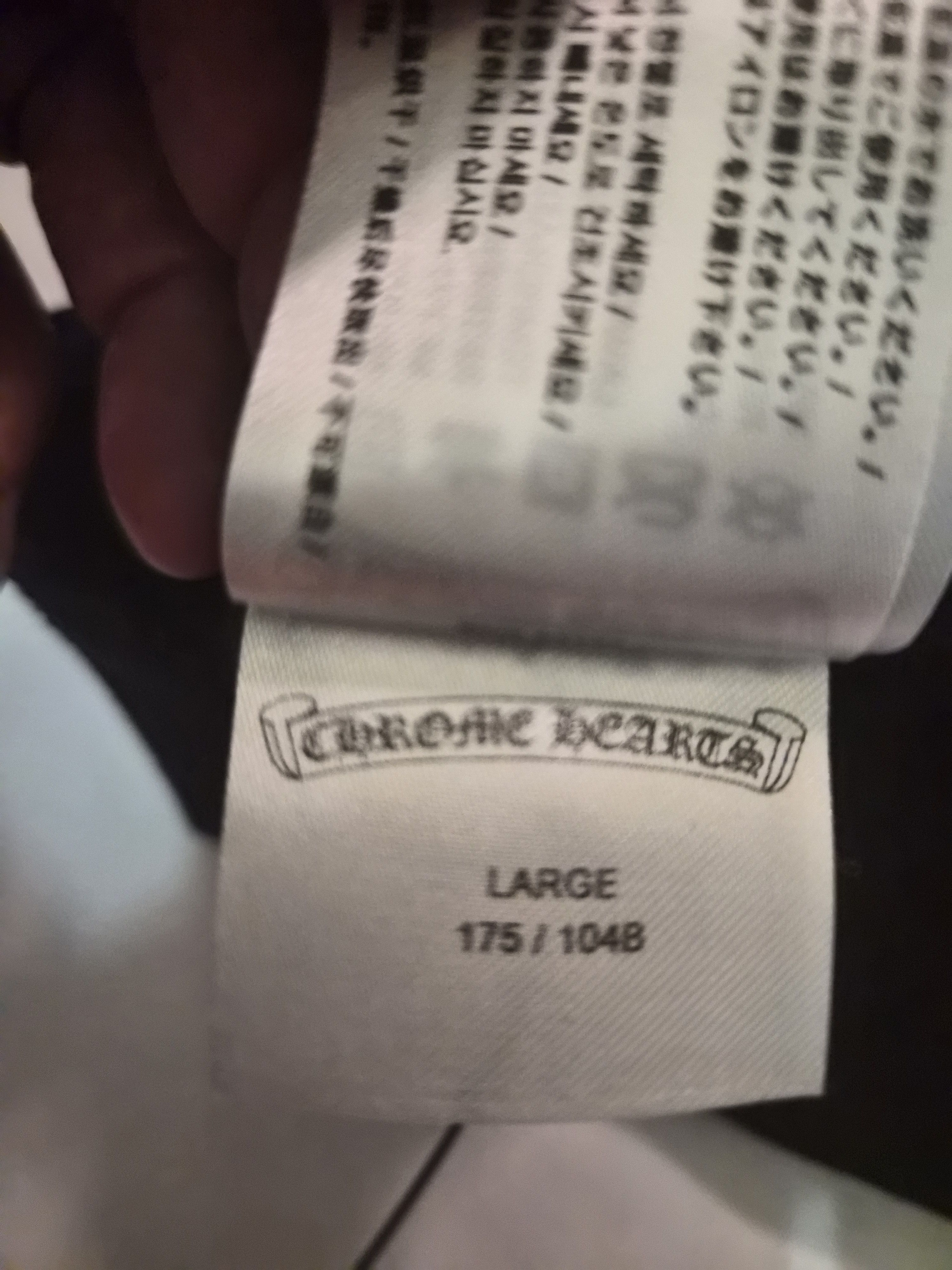 Chrome Hearts Chrome Hearts Neck Scroll T shirt Size US L / EU 52-54 / 3 - 7 Thumbnail