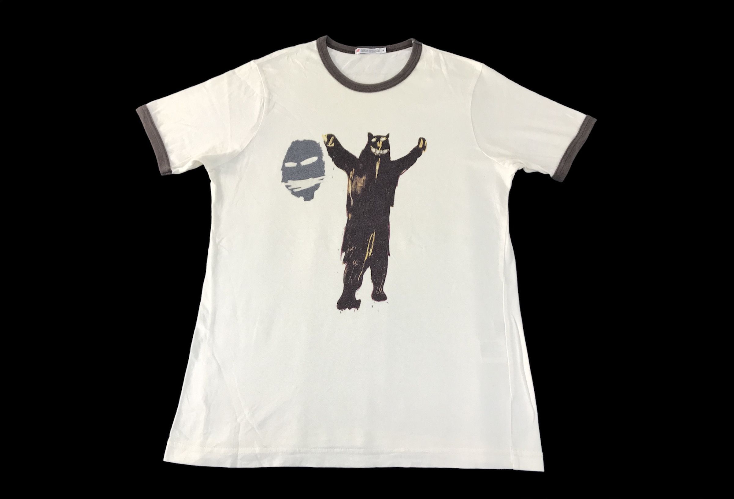 Jean-Michel Basquiat Jean Michel Basquiat Ringer Dancing Bear Printed Tee T-shirt Size US S / EU 44-46 / 1 - 1 Thumbnail