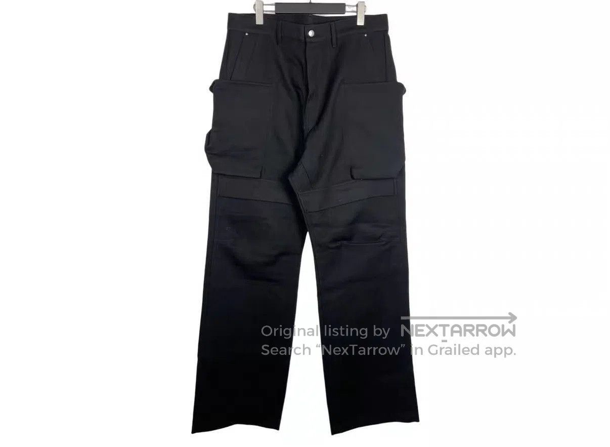 Rick Owens Black Cargo Pants with Multiple Pockets Size 34. Size US 34 / EU 50 - 1 Thumbnail