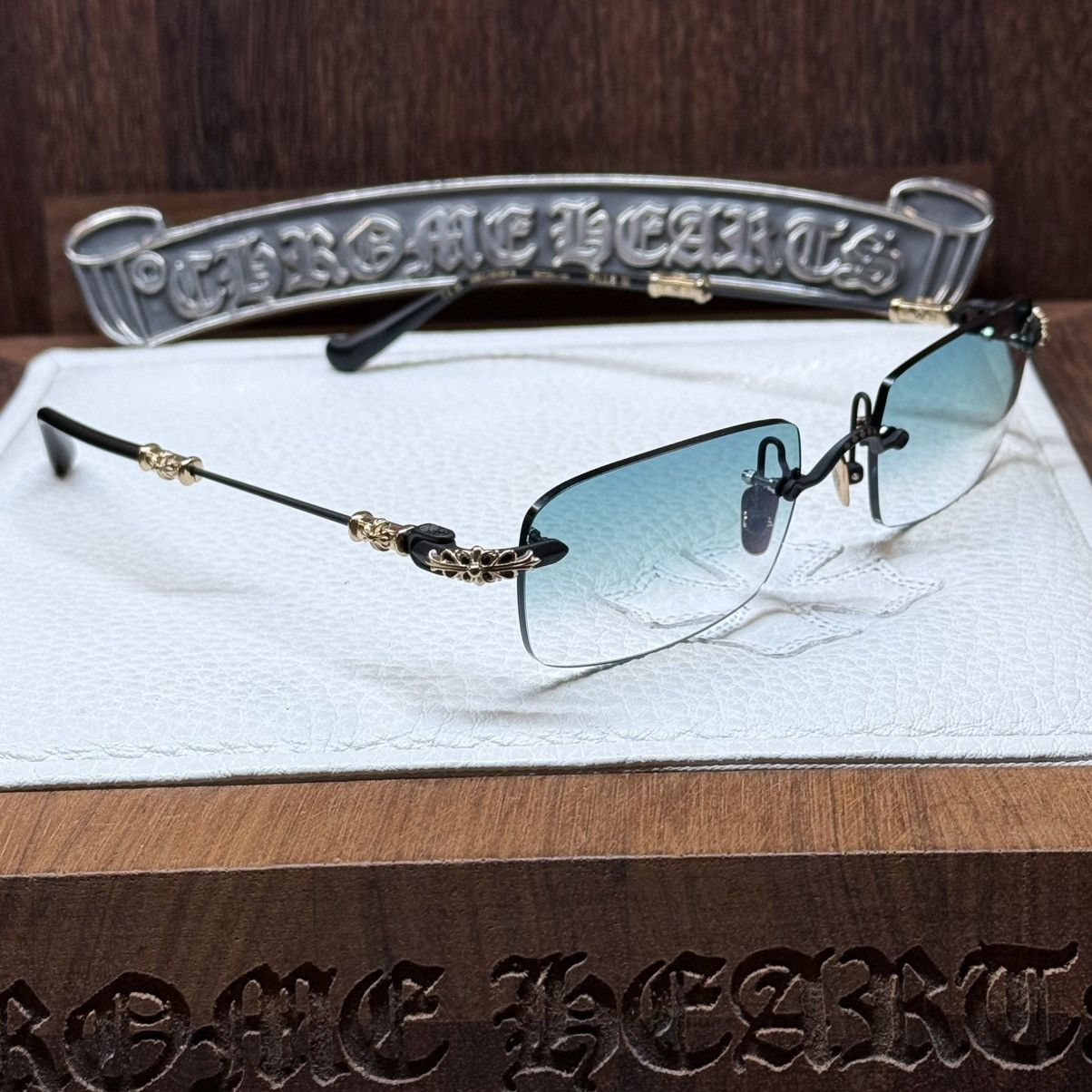 Chrome Hearts Chrome Hearts PILLS III 1/1 Sunglasses Size ONE SIZE - 4 Thumbnail