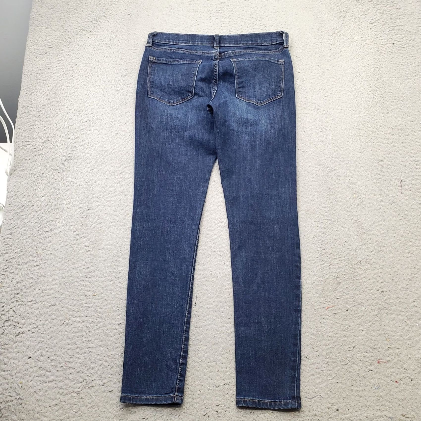 Banana Republic Banana Republic Womens 25 Skinny Fit Jeans Blue Denim Stretch Faded Whiskered 5-Pocket Size 25 27.5 Inseam Regular Mens Womens Boys Girls Size 42" / US 20 - 2 Thumbnail