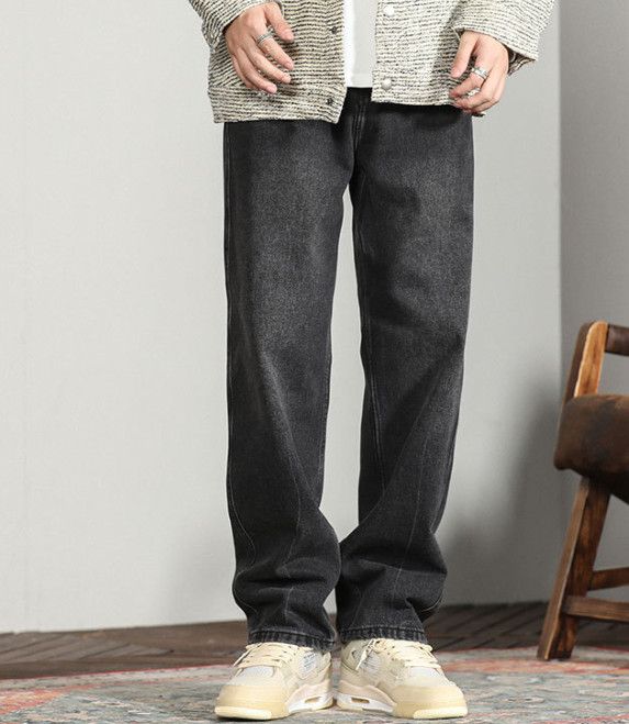 Japanese Brand Japanese style men's loose straight leg retro jeans Size US 32 / EU 48 - 2 Thumbnail