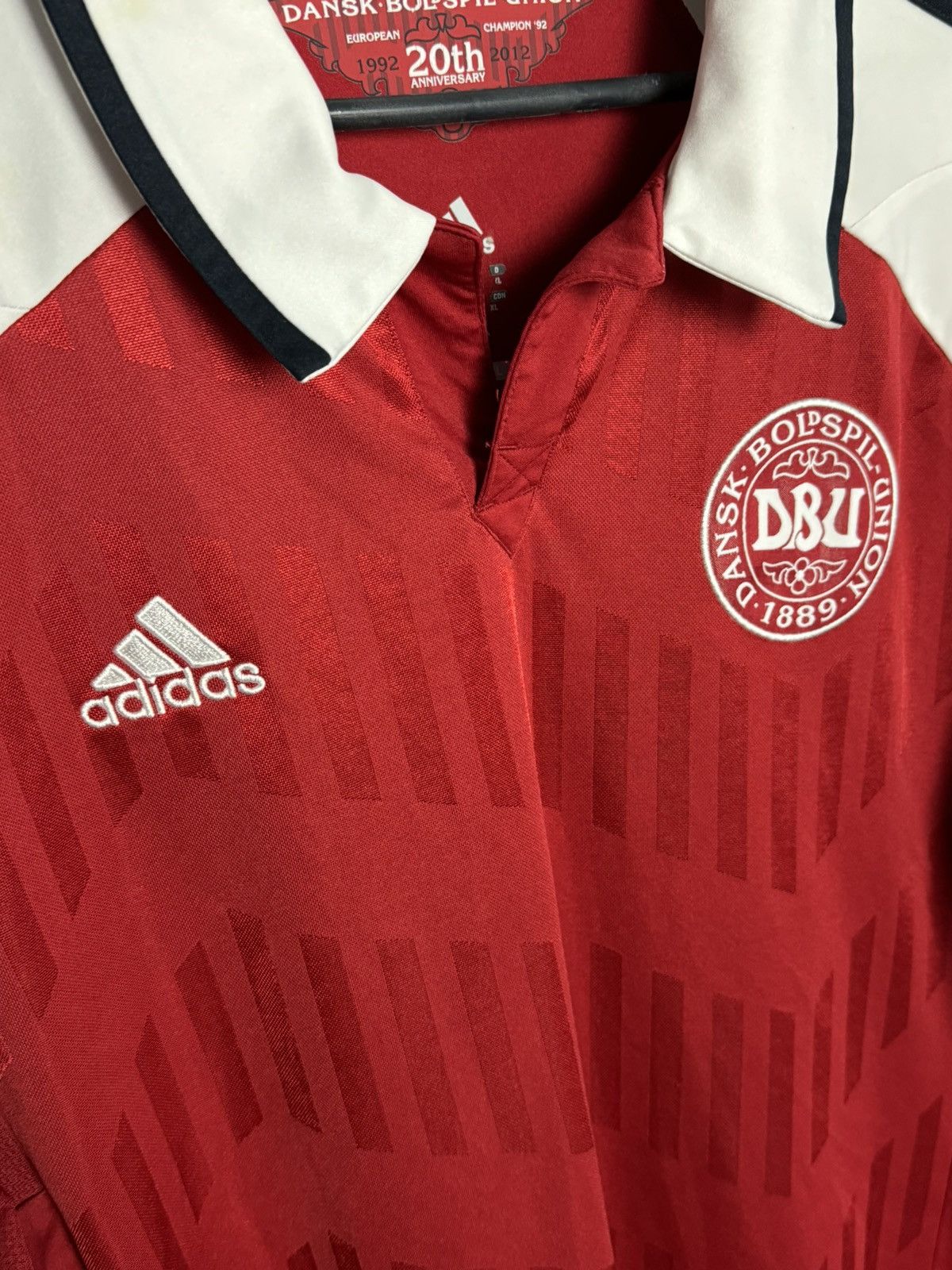 Adidas Denmark National Team 12/13 Home Football Jersey T-Shirt Size US XL / EU 56 / 4 - 3 Thumbnail
