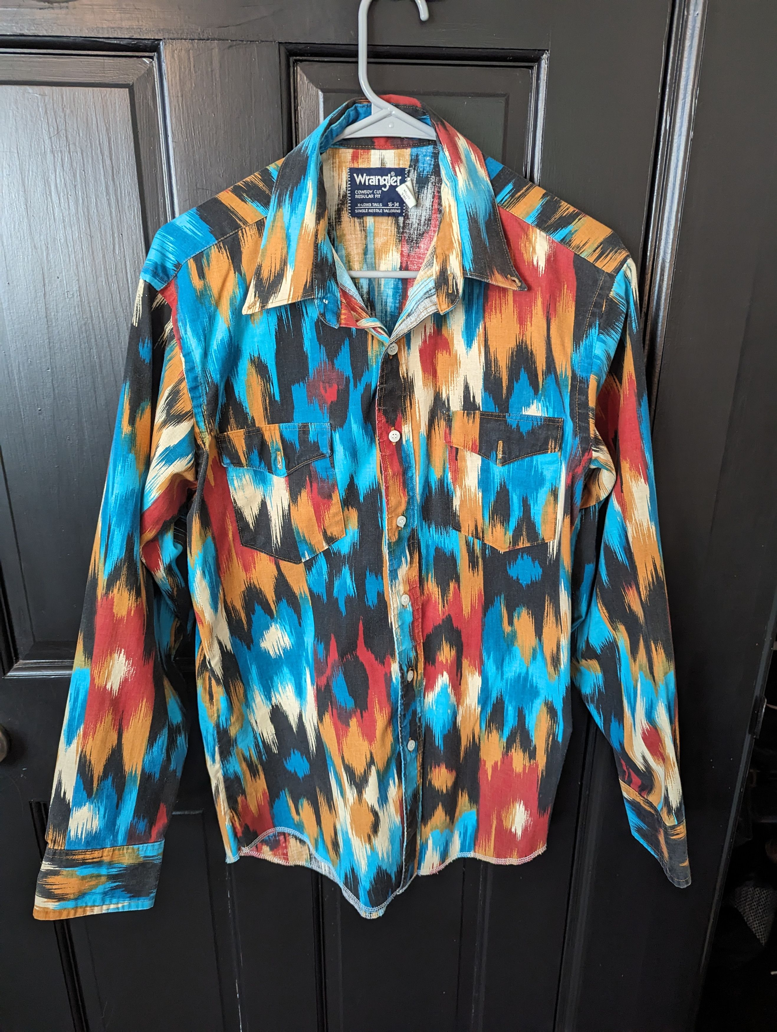 Vintage Western Button Up Shirt Brushpopper Made in the USA