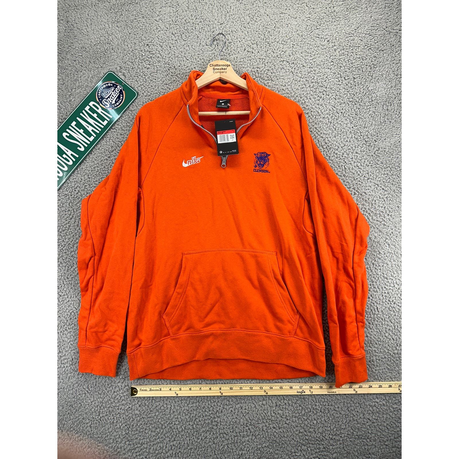 Nike Nike 1/4 Zip Clemson Tiger Sweatshirt Men Large Orange Retro Size US L / EU 52-54 / 3 - 1 Thumbnail