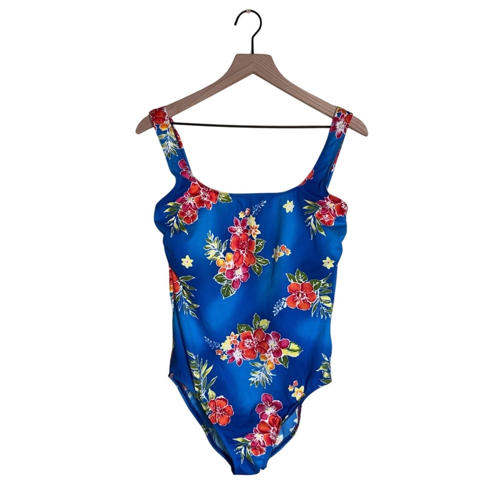 Lands' End LANDS END tropical plus size one piece swimsuit 16 long Size XXL / US 16-18 / IT 52-54 - 1 Thumbnail