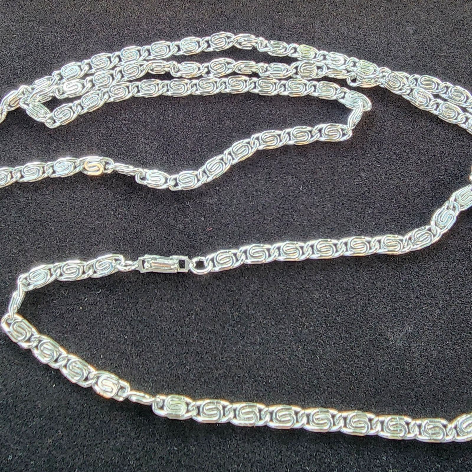 Vintage Vintage Eloxal Aluminum Scroll Link Chain Long Necklace Size ONE SIZE - 3 Thumbnail
