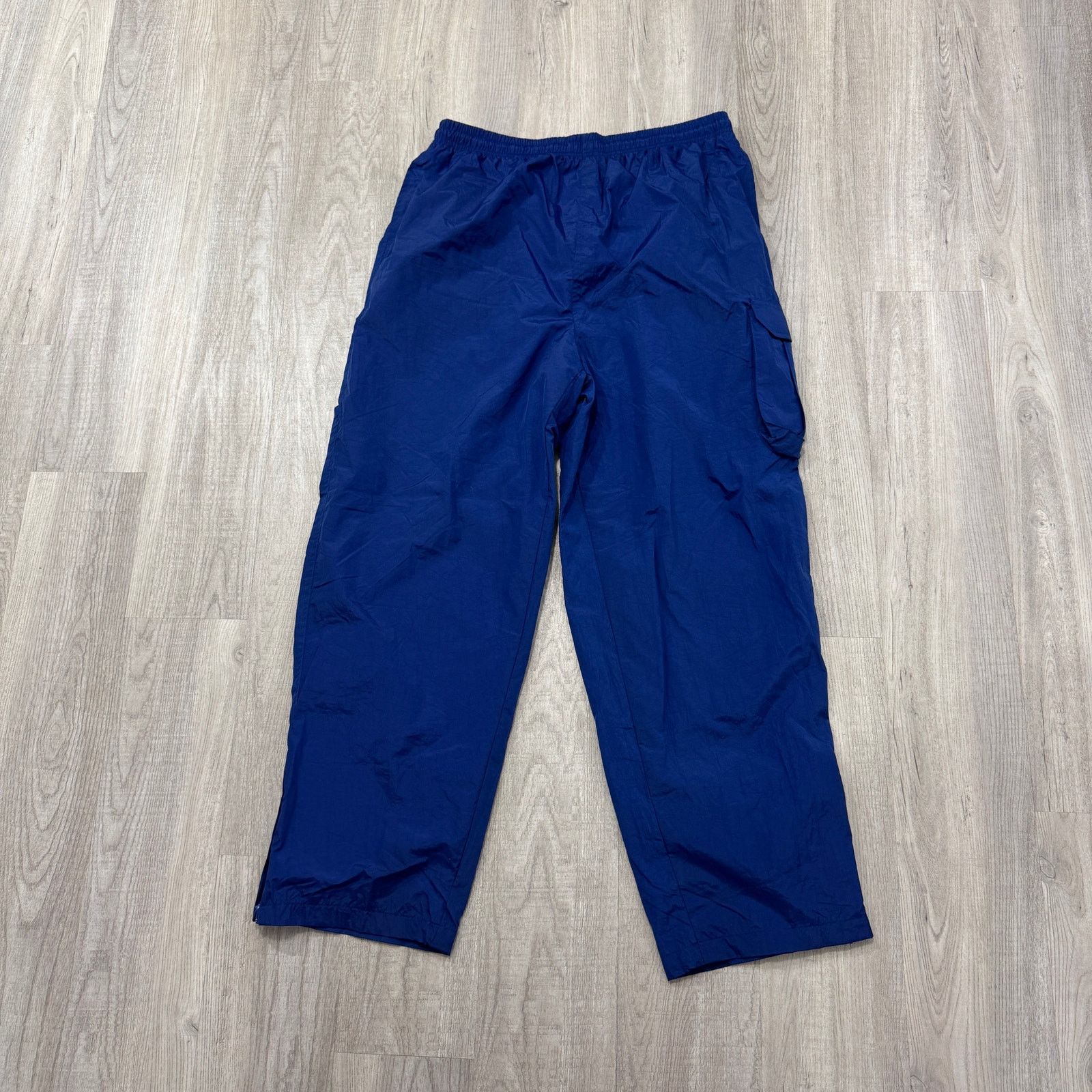 Vintage Vintage MTA Pro Windbreaker Track Pants Men's Large Blue Size US 34 / EU 50 - 1 Thumbnail