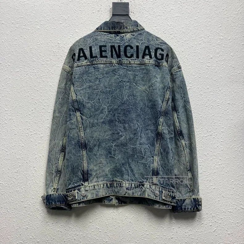 Balenciaga Balenciaga Marble texture denim jacket Size XXS / US 00 / IT 34 - 2 Thumbnail