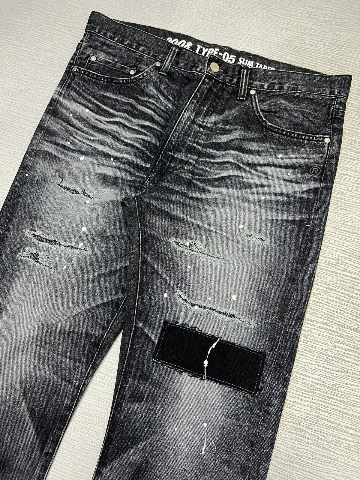 Bape Bape - F/W 19’ - 2008 Type-05 Damaged Denim Pants Size US 34 / EU 50 - 3 Thumbnail