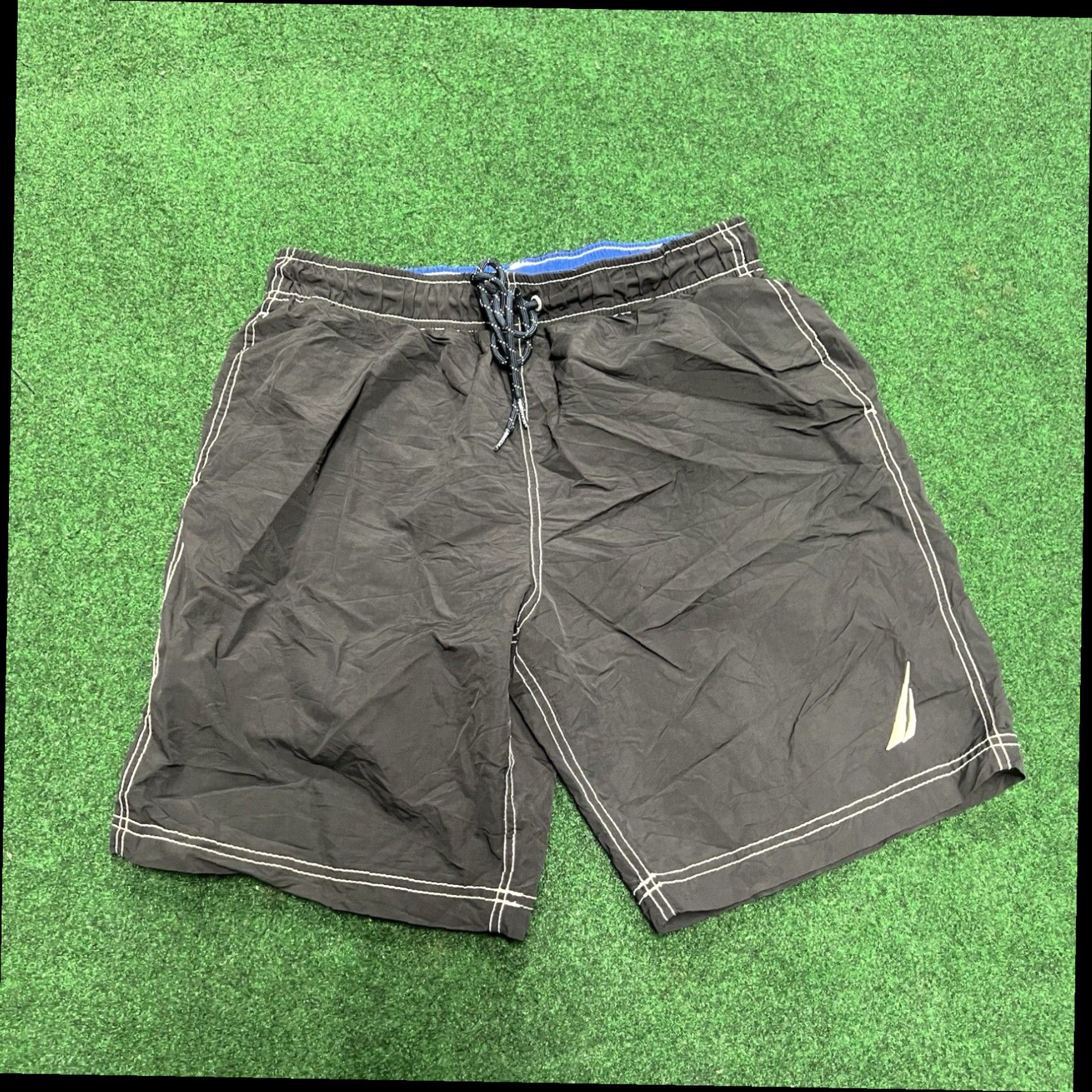 Nautica Vintage Nautica Swim Shorts Trunks Inseam Mens Medium Black Summer Swim Size US 31 - 1 Thumbnail