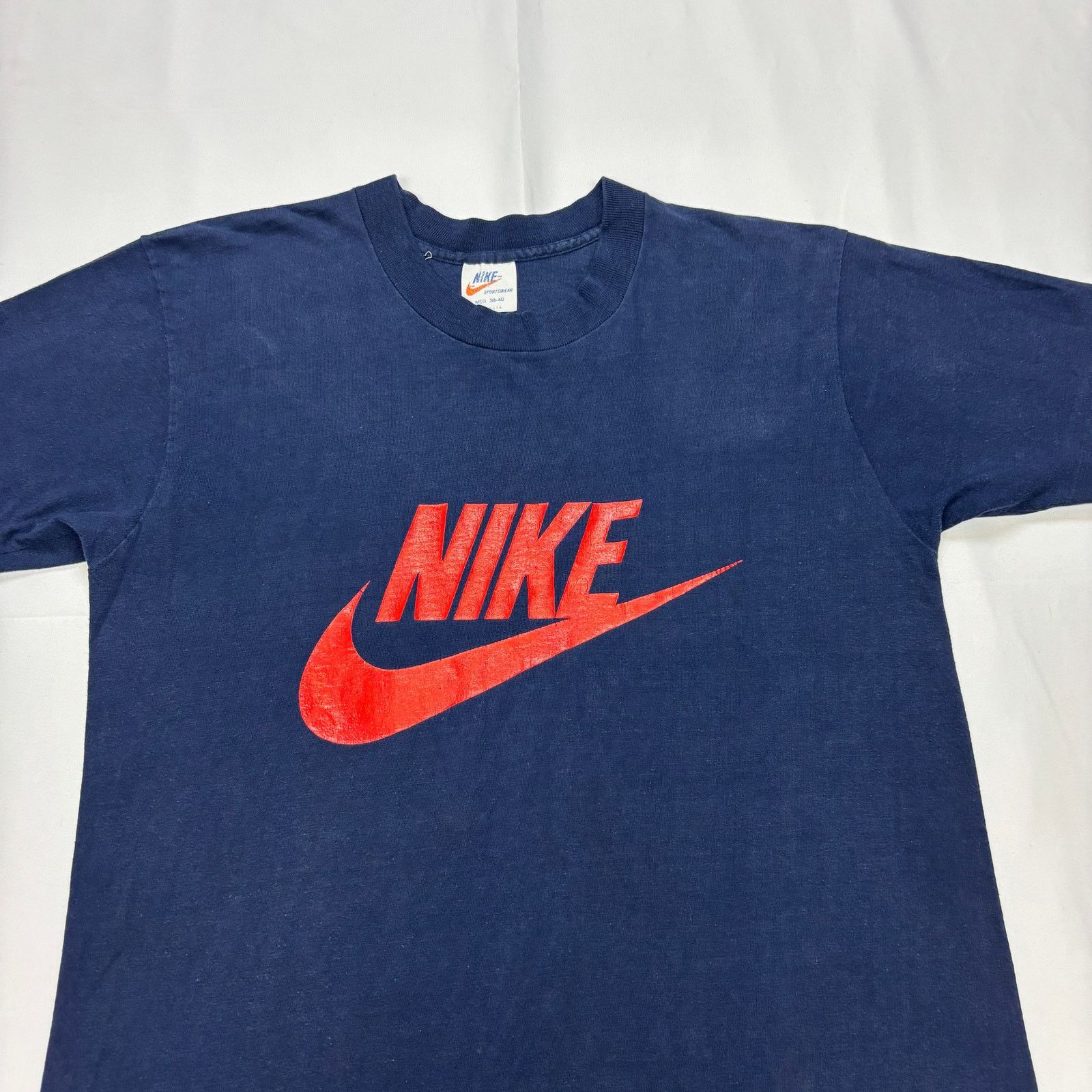 Nike Vintage 70s Nike Logo T Shirt Orange Tag Men's Medium Size US M / EU 48-50 / 2 - 2 Thumbnail